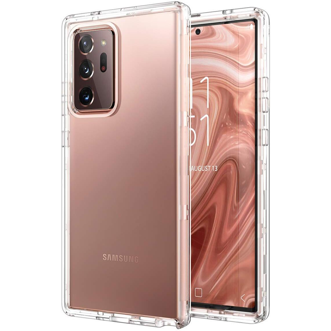 Welovecase Galaxy Note 20 Ultra Clear 3-In-1 Full Body Heavy Duty Shockproof Tpu Bumper Case, 6.9Inch