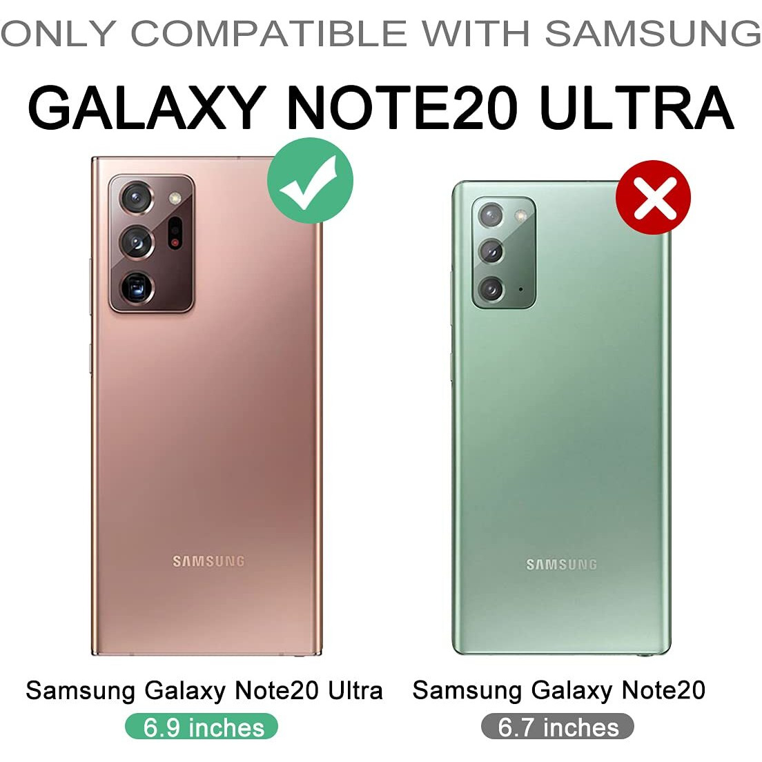 Welovecase Galaxy Note 20 Ultra Clear 3-In-1 Full Body Heavy Duty Shockproof Tpu Bumper Case, 6.9Inch