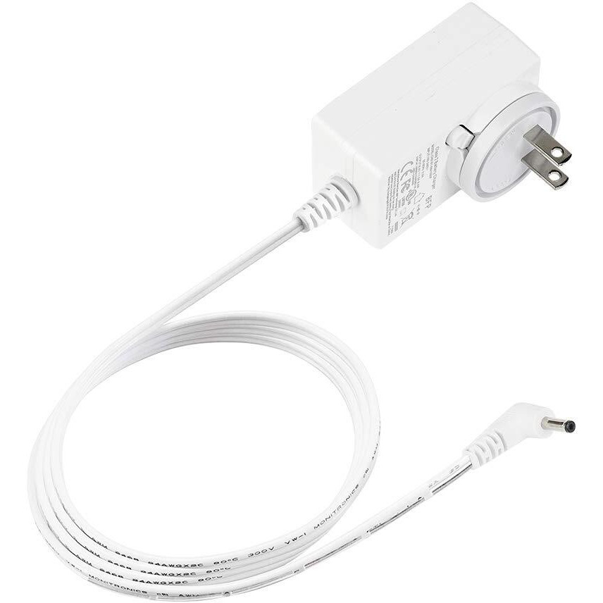 Rollerhouse 8.4V 1A Li-Ion Battery Charger Power Adapter For 7.2V,7.4V 8.4V Device, With Led Indicator 3.5X1.35Mm Male Plug Connector, L118", White