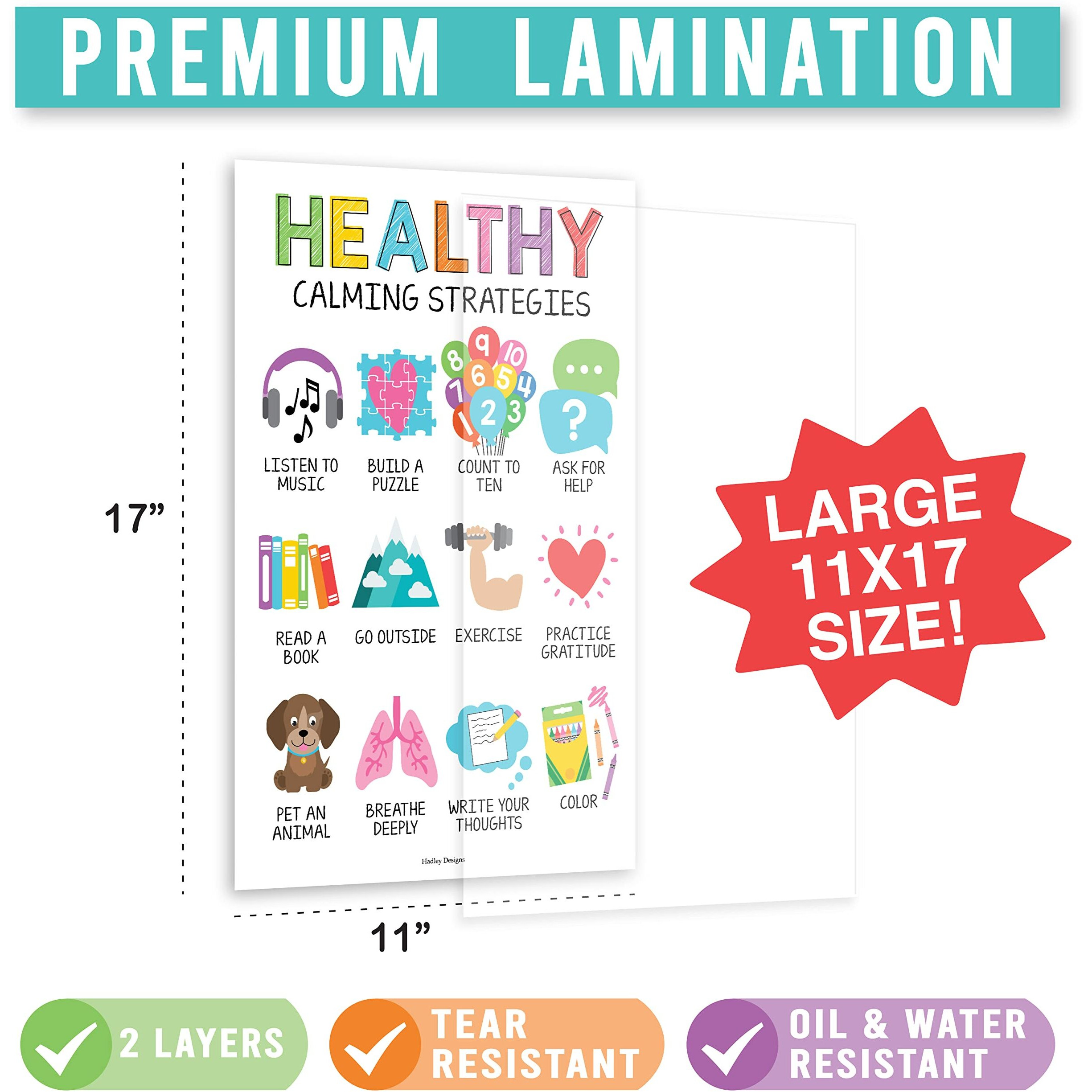 4 Colorful Feelings Chart For Kids Emotions Chart For Kids Feelings Poster - Toddler Emotions Posters For Classroom Must Haves, Social Emotional Learning Posters School Counselor Office Decor