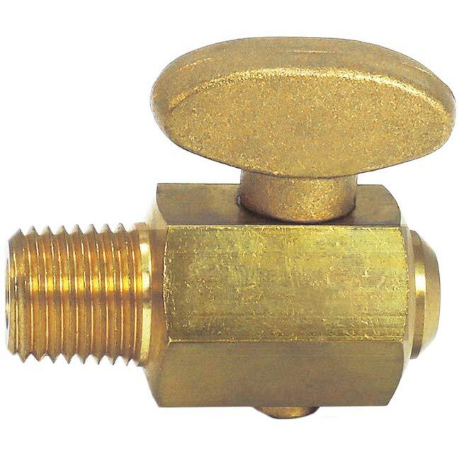 Nigo Industrial Co. Air Brake Air Tank Drain Cock Ground Plug Shutoff (1/4&quot Npt Male)