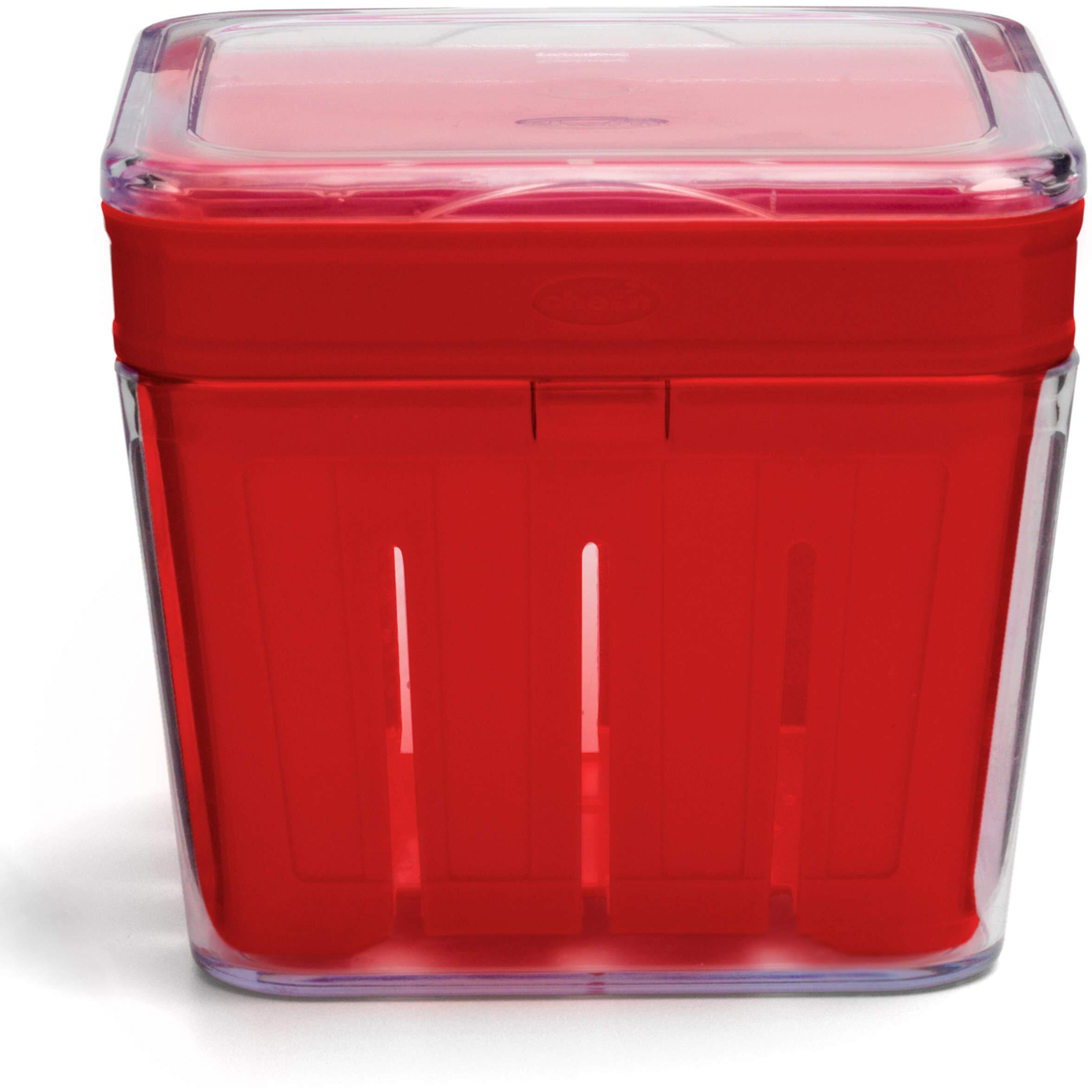 Chef'N Bramble Berry Basket And Colander (1-Quart, Cherry)