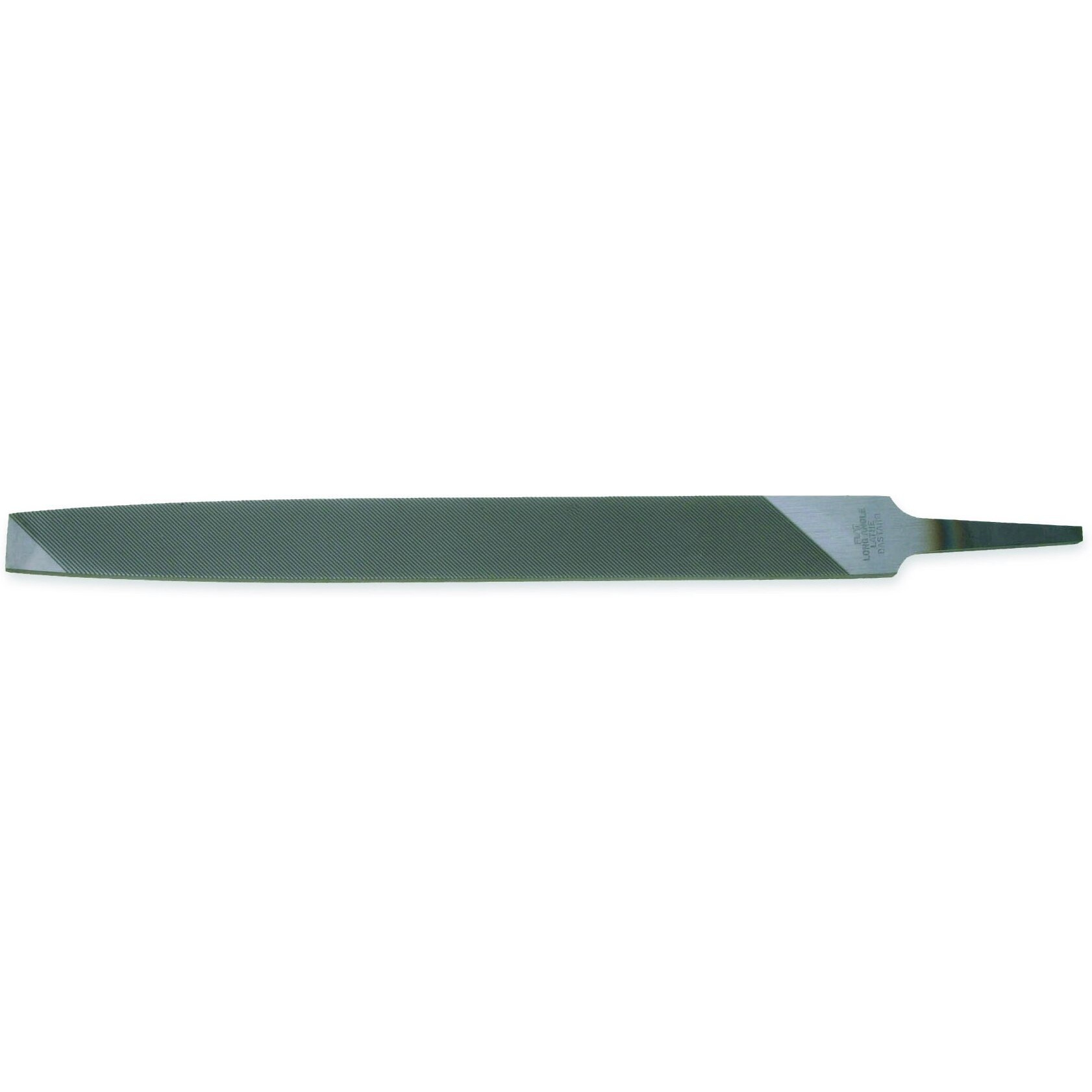 Nicholson - 07851N Long Angle Lathe Hand File, American Pattern, Single Cut, Rectangular, Fine, 12&quot Length