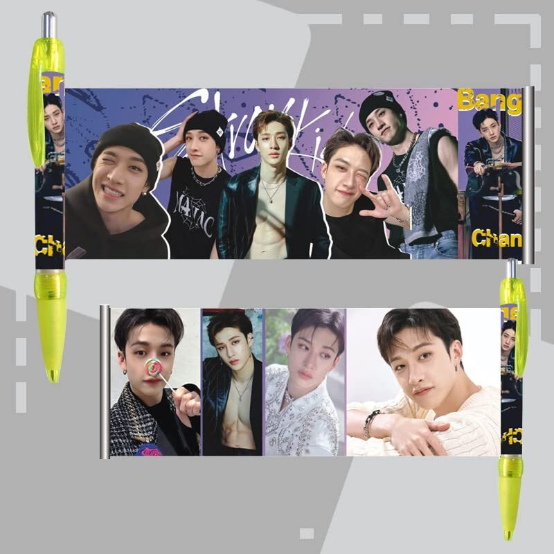 9Pcs Stray-Kids Ballpoint Pens,Stray-Kids Merch Pens Set
