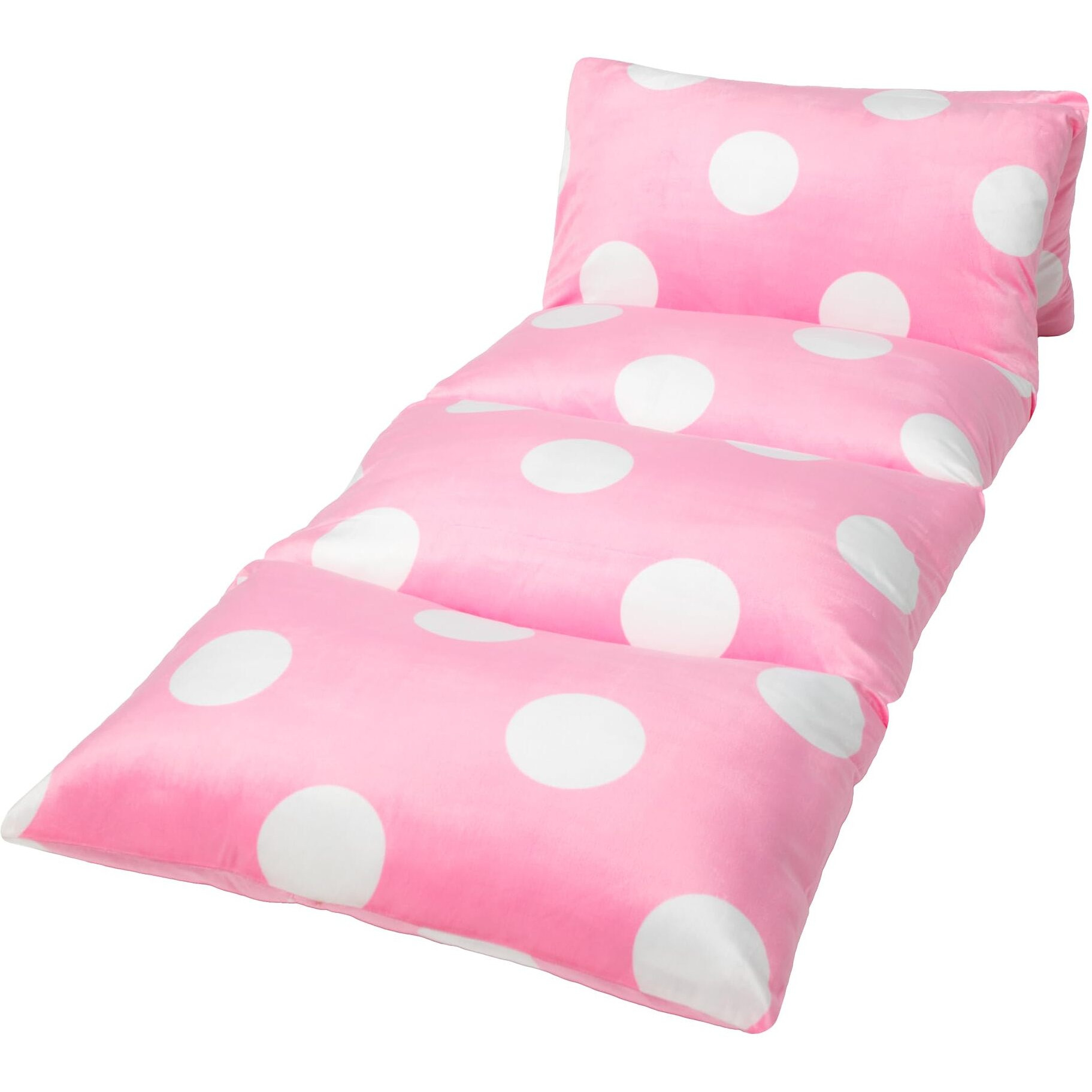 Butterfly Craze Floor Pillow Case, Mattress Bed Lounger Cover, Polka Pink, Queen Size - Cozy Seating Solution For Kids & Adults, Recliner Cushion, Perfect For Reading, Tv Time (Pillow Not Included)