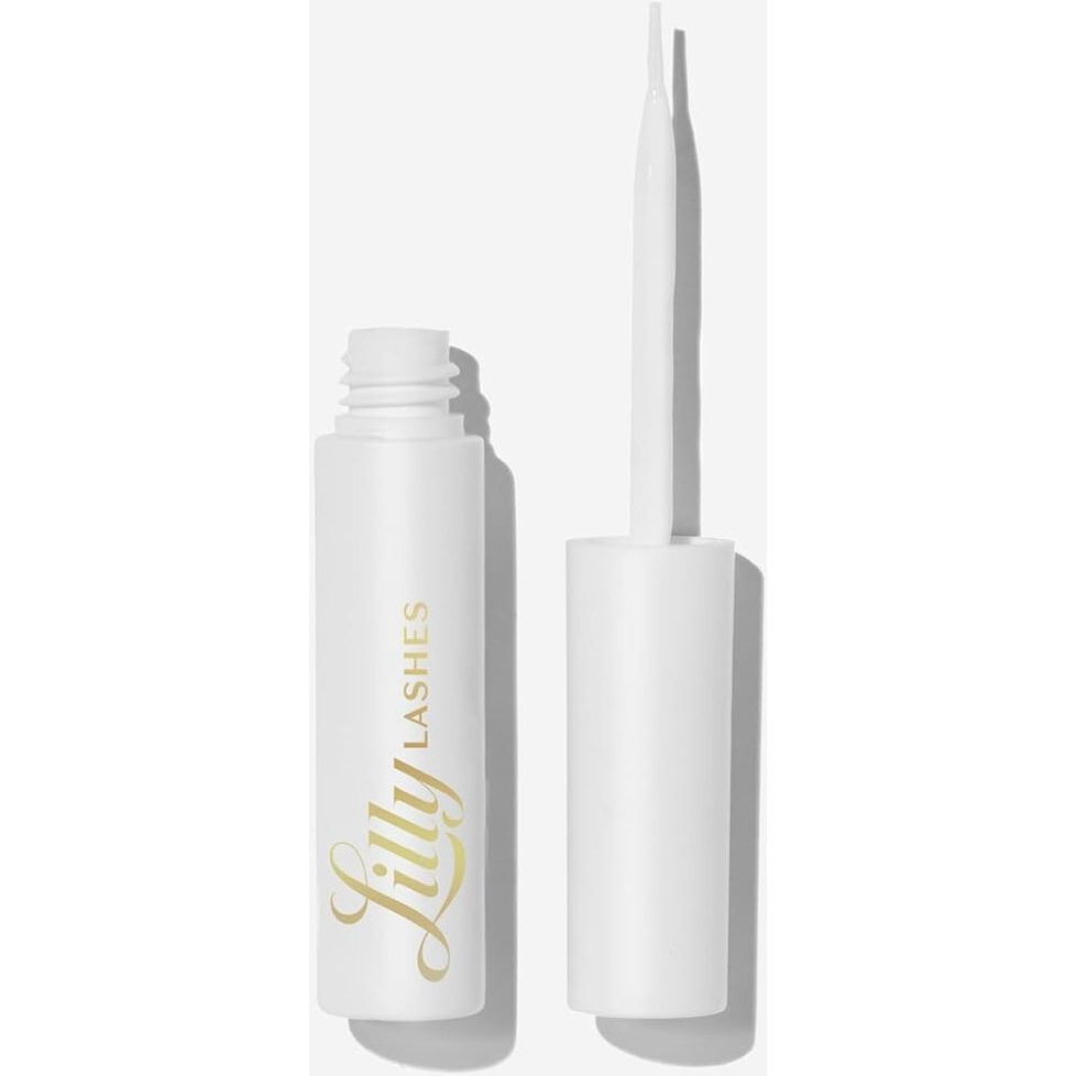 Lilly Lashes Clear Eyelash Glue, Brush On Lash Glue For False Eyelashes, Eyelash Extension Glue For Fake Eyelashes And Natural, Wispy Lashes, Clear Glue Lash Brush, Latex Free Lash Supplies