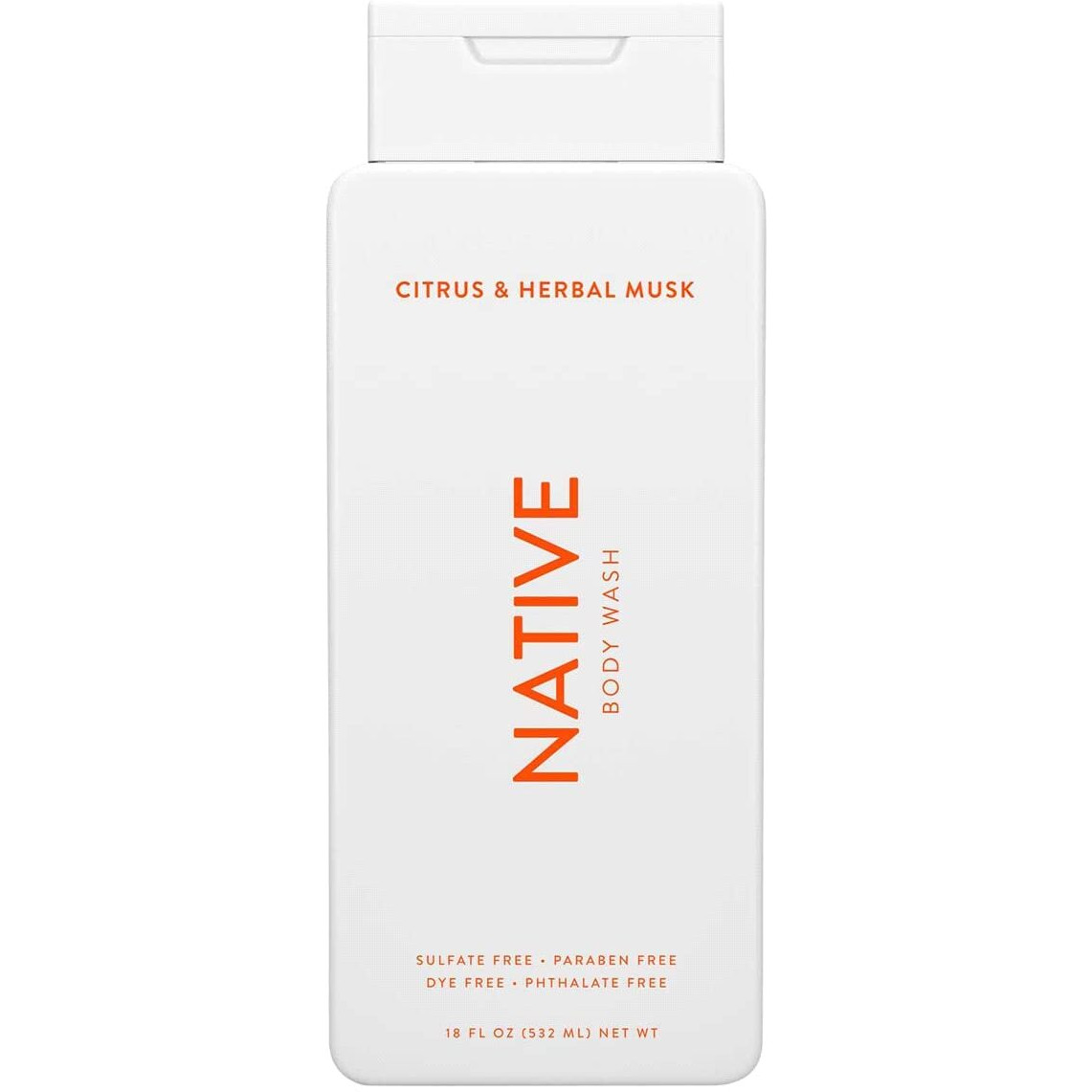 Native Body Wash - Citrus & Herbal Musk - 18 Oz (532Ml)