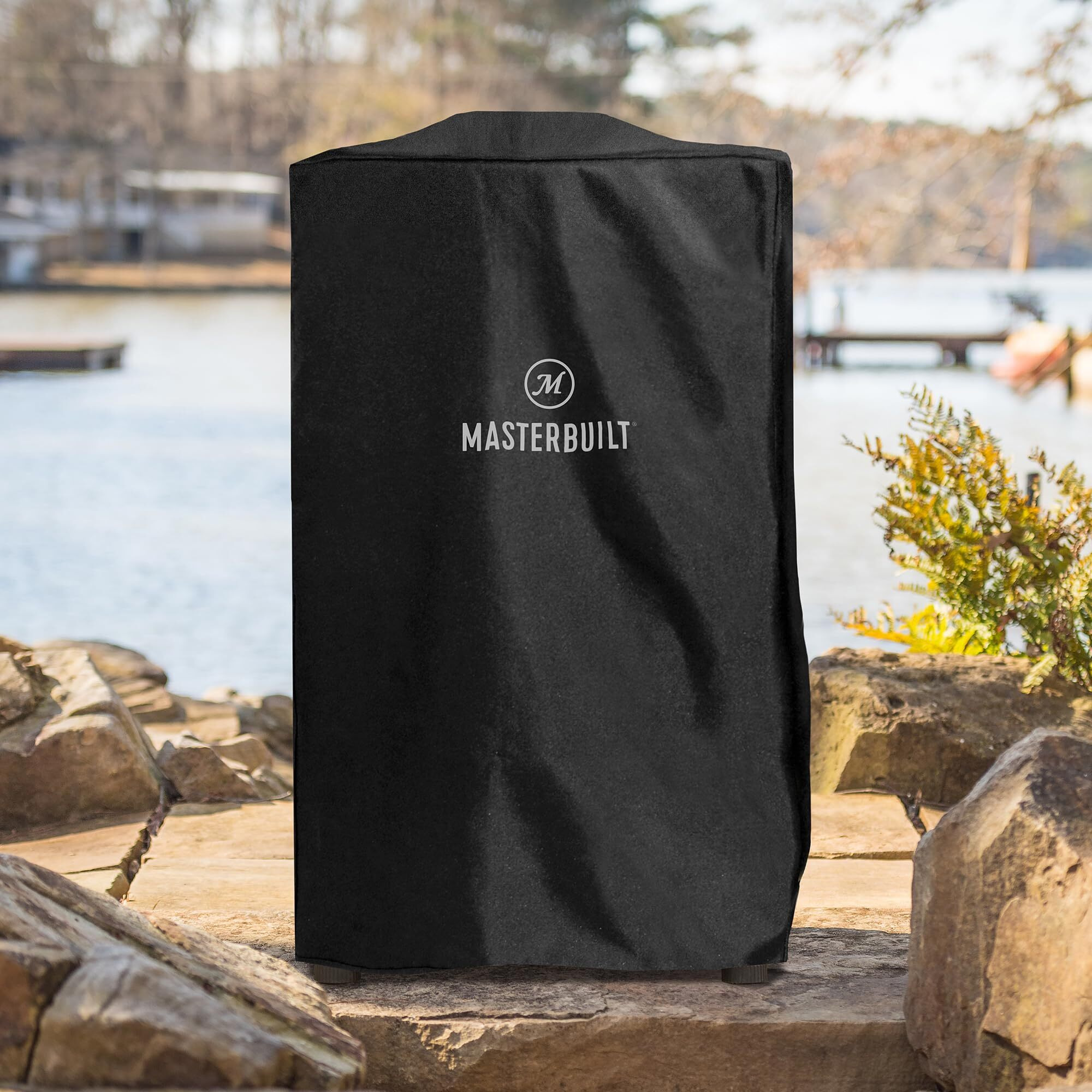 Masterbuilt 40-Inch Vertical Bbq Smoker Weather-Resistant Polyester Cover To Fit All Masterbuilt 40-Inch Vertical Smokers In Black, Model Mb20080210