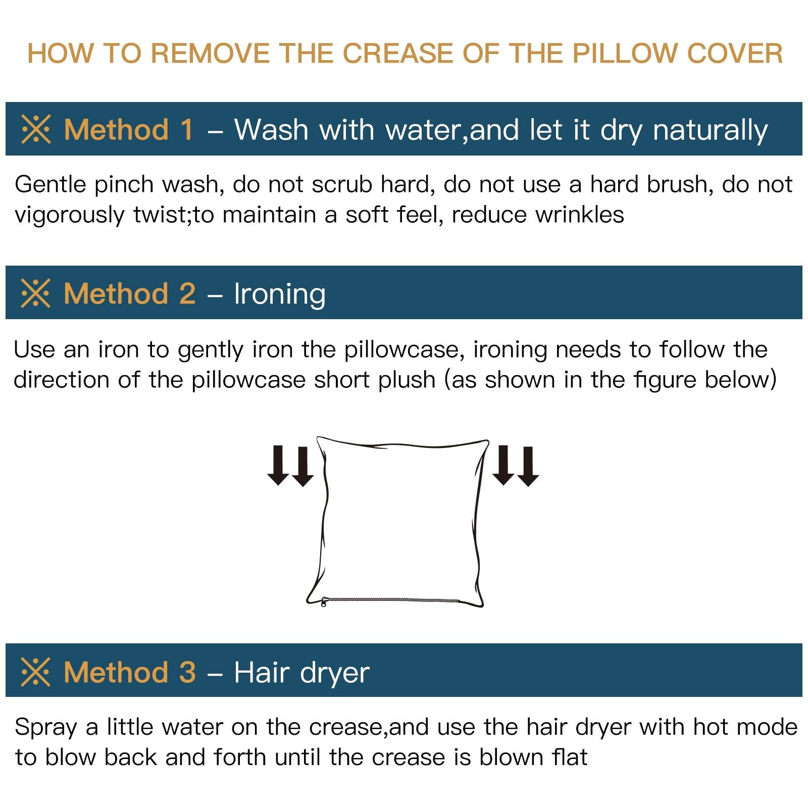 Otostar Boho Decorative Throw Pillow Covers 16 X 24 Inch Soft Corduroy Solid Striped Pillow Covers Lumbar Cushion Case Couch Pillowcases For Sofa Bed Home Decor Pack Of 2 (Navy Blue)