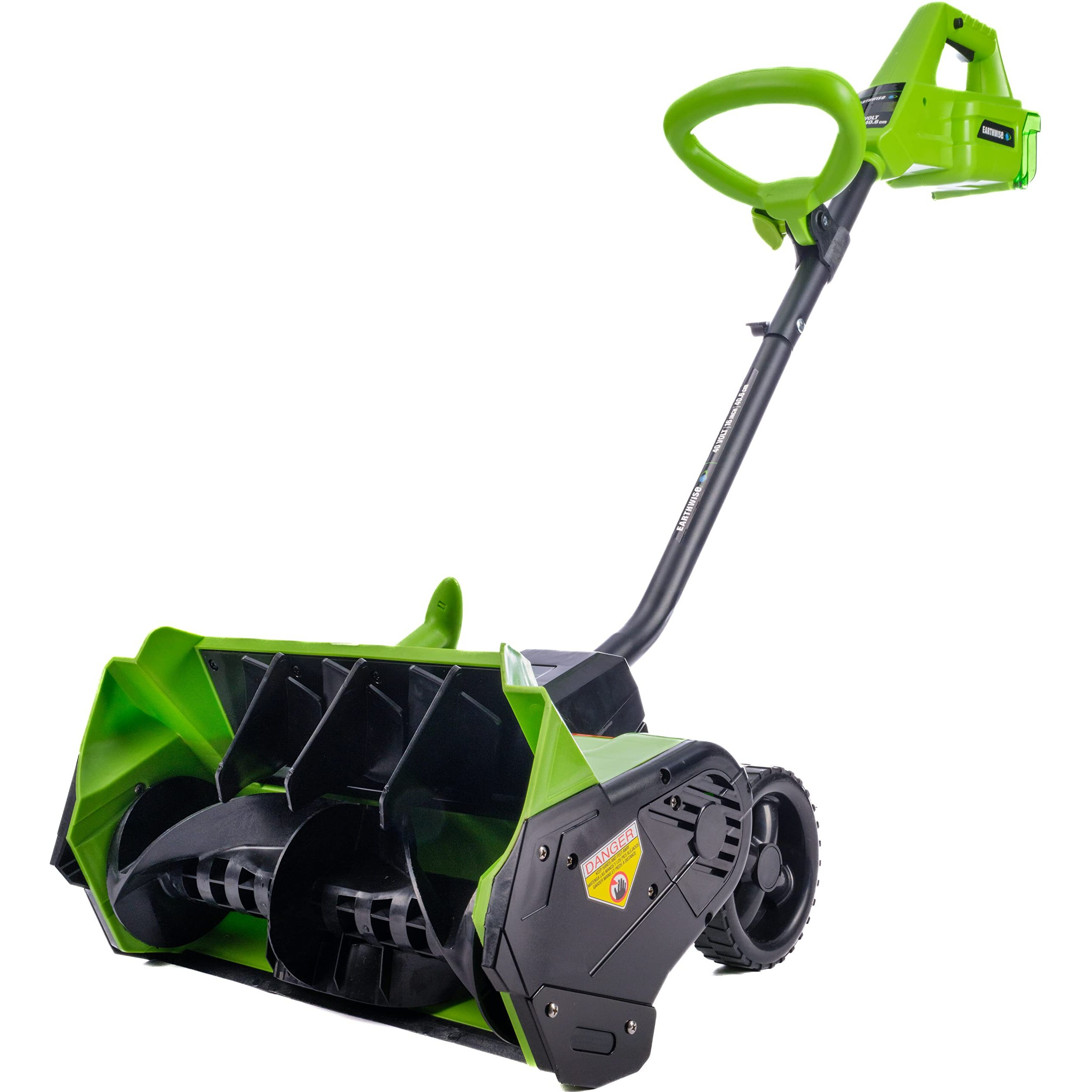 Earthwise Sn74016 40-Volt Cordless Electric Snow Shovel, Brushless Motor, 16-Inch Width, 300Lbs/Minute (Battery And Charger Included)