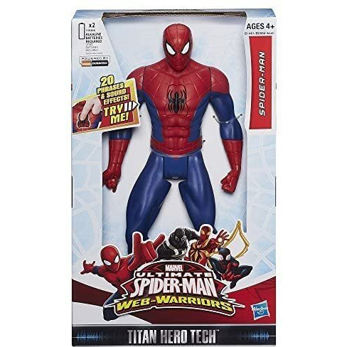 Marvel Ultimate Spider-Man Web Warriors Titan Hero Tech Electronic Spider-Man 12-Inch Figure