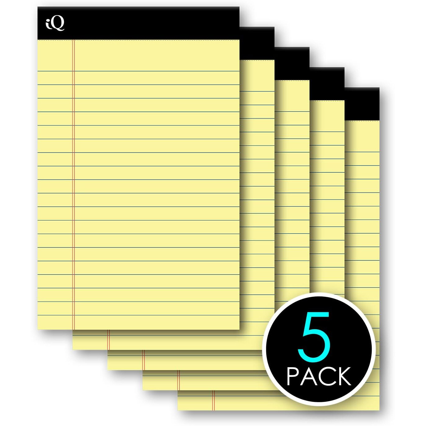 Ischolar Canary Legal Pad, 5 Pack (95805)