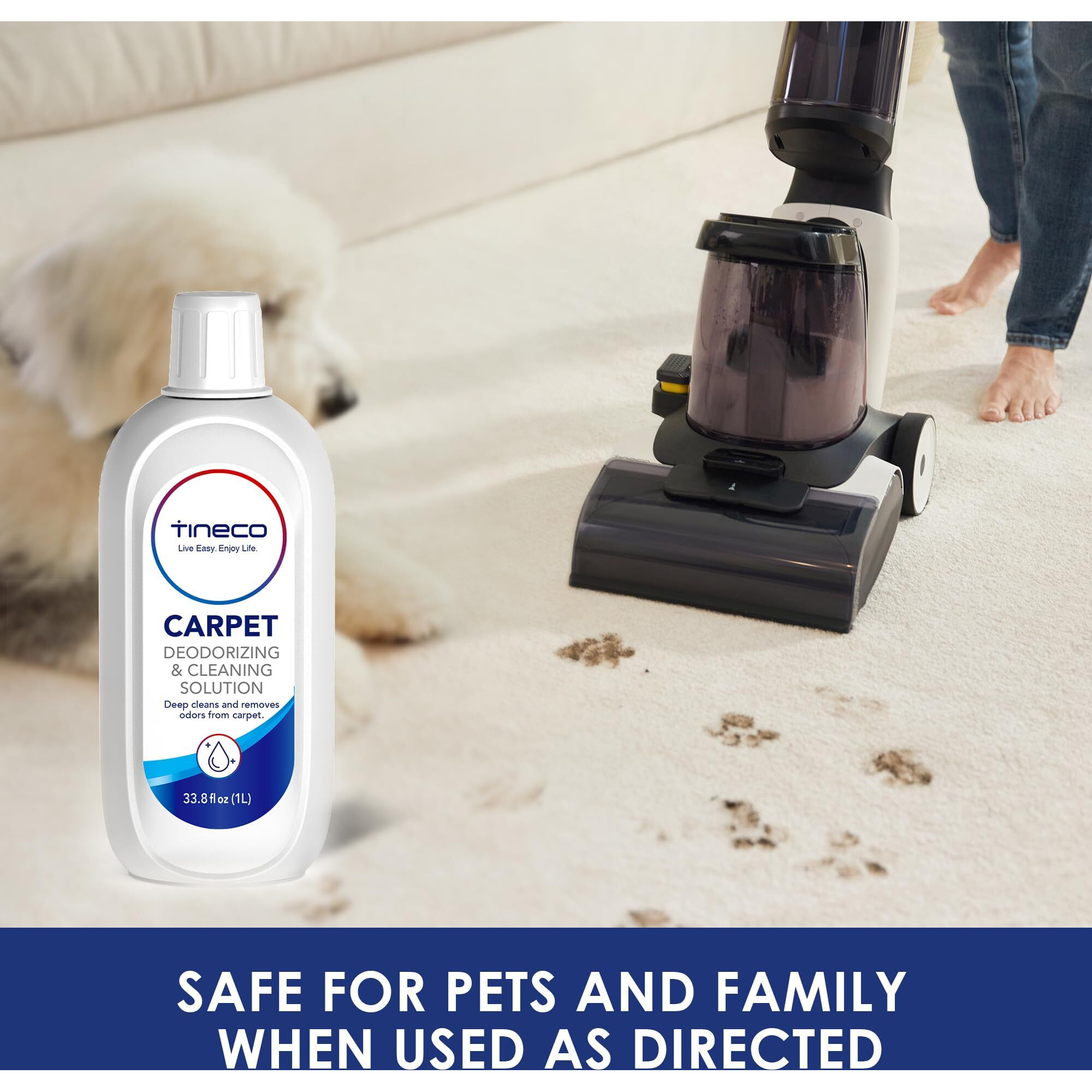 Tineco Carpet Cleaning Solution For Carpet One Cruiser, Carpet One, Carpet One Pro, Icarpet, Carpet One Spot Series, 33.8 Oz, Not For Wet Dry Vacuum, Not For Hard Floors