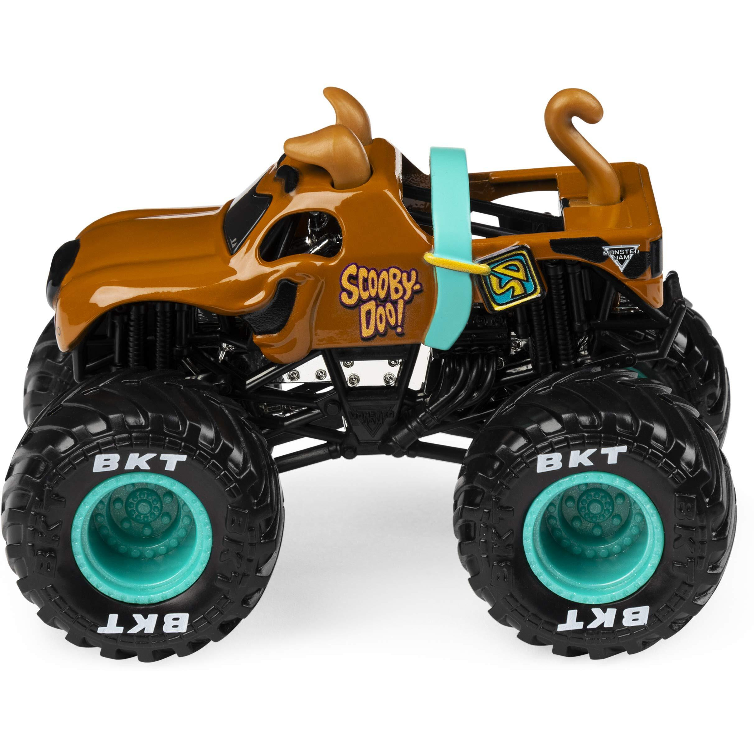 Monster Jam, Official Scooby Doo Vs. Mysterty Machine Die-Cast Monster Trucks, 164 Scale, 2 Pack