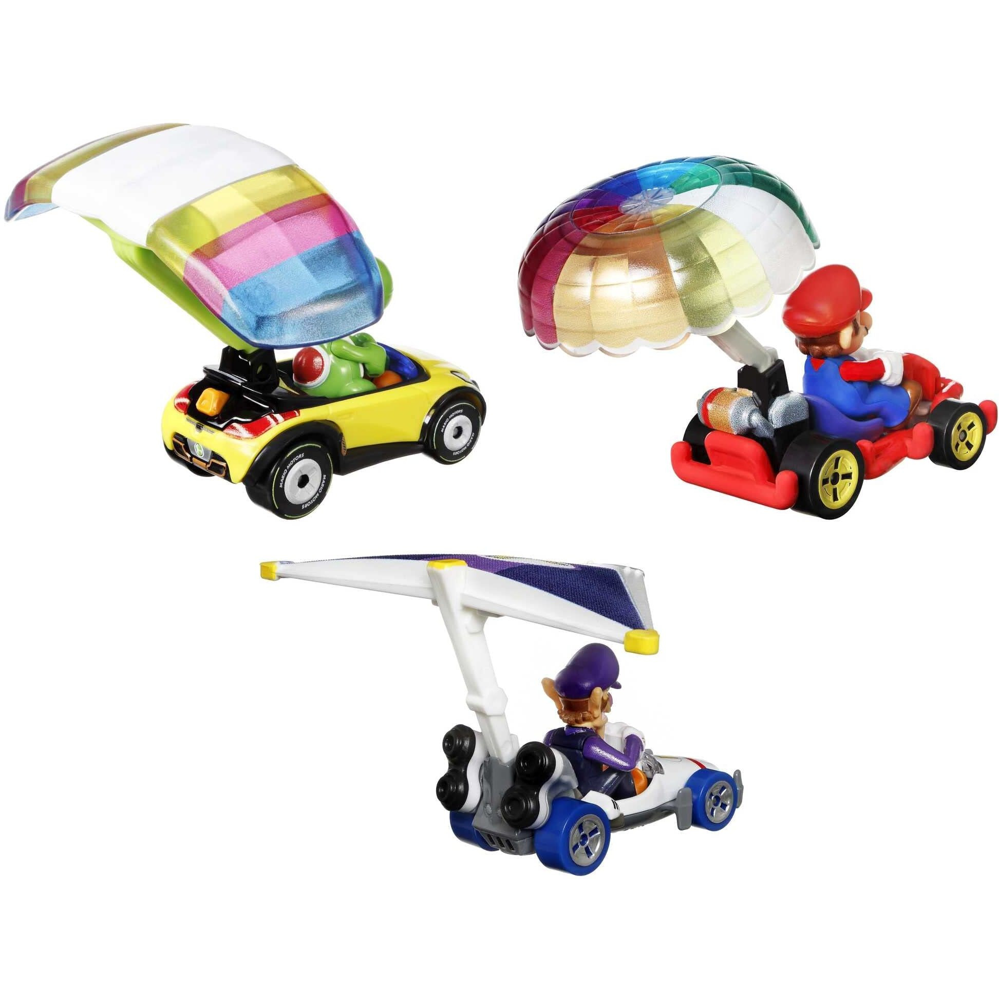 Hot Wheels Super Mario Character Car 3-Packs With 3 Character Cars In 1 Set, Gift For Kids & Collectors Ages 3 Years Old & Up