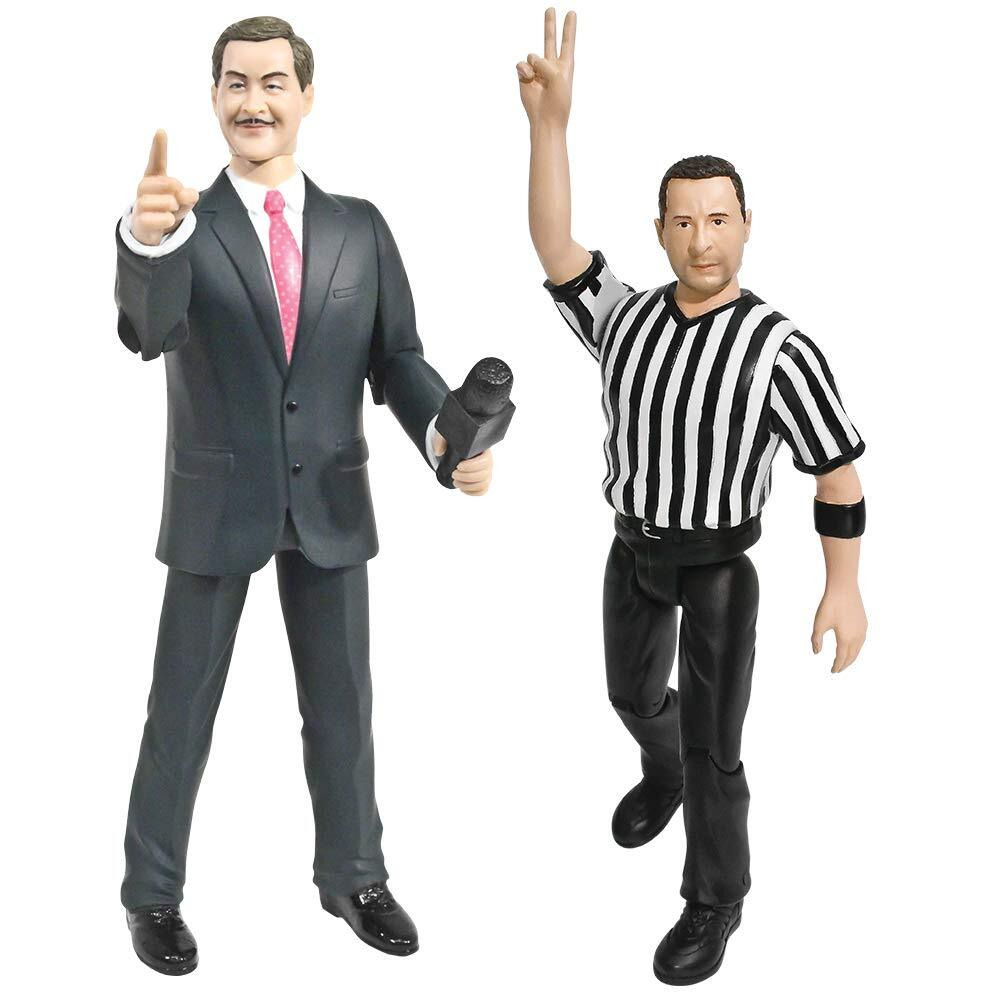 Special Deal Talking Referee & Ring Announcer Wrestling Figures