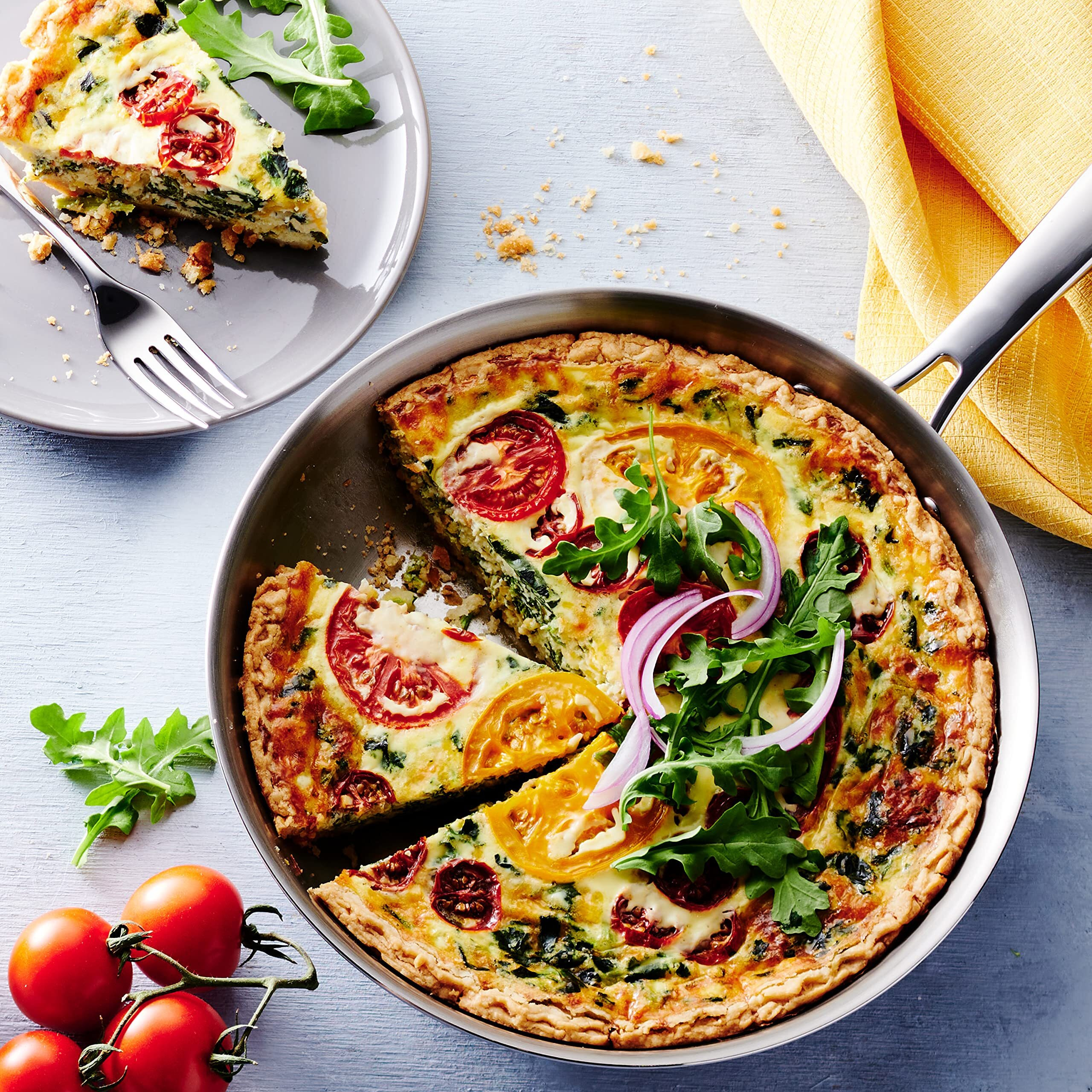 Tramontina Seattle Tri-Ply Clad Stainless Steel 10-Inch Frying Pan, Induction-Ready Skillet, Dishwasher-Safe, Nsf-Certified, Made In Brazil