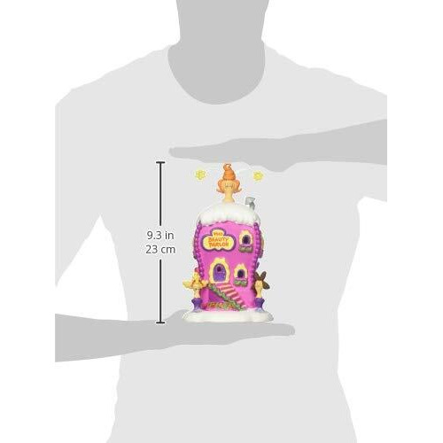 Department 56 Dr. Seuss Grinch Village La Boutique Beauty Parlor Lit Building, 6.75 Inch, Multicolor