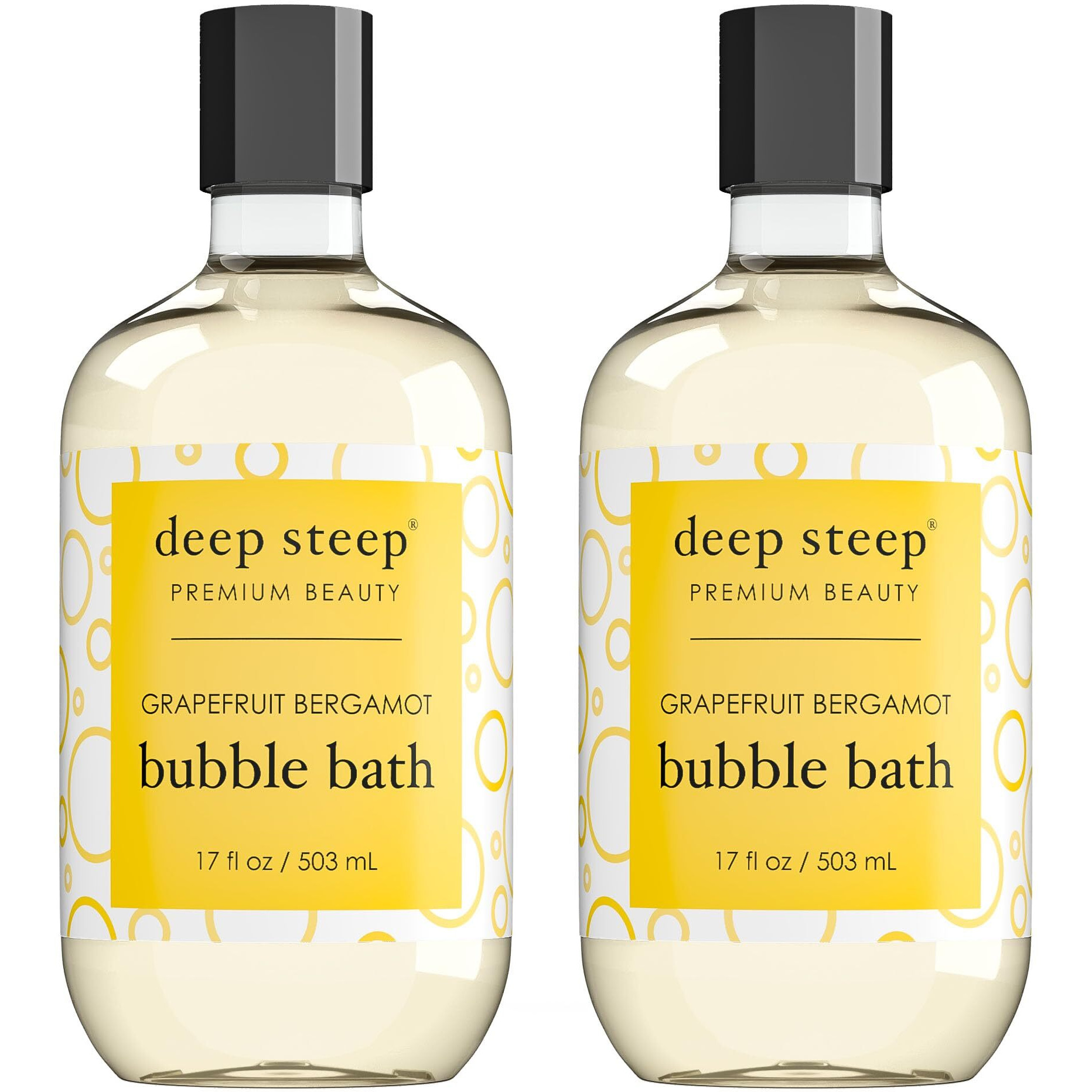Deep Steep Bubble Bath, 17 Ounce (Pack Of 2) (Grapefruit Bergamot)