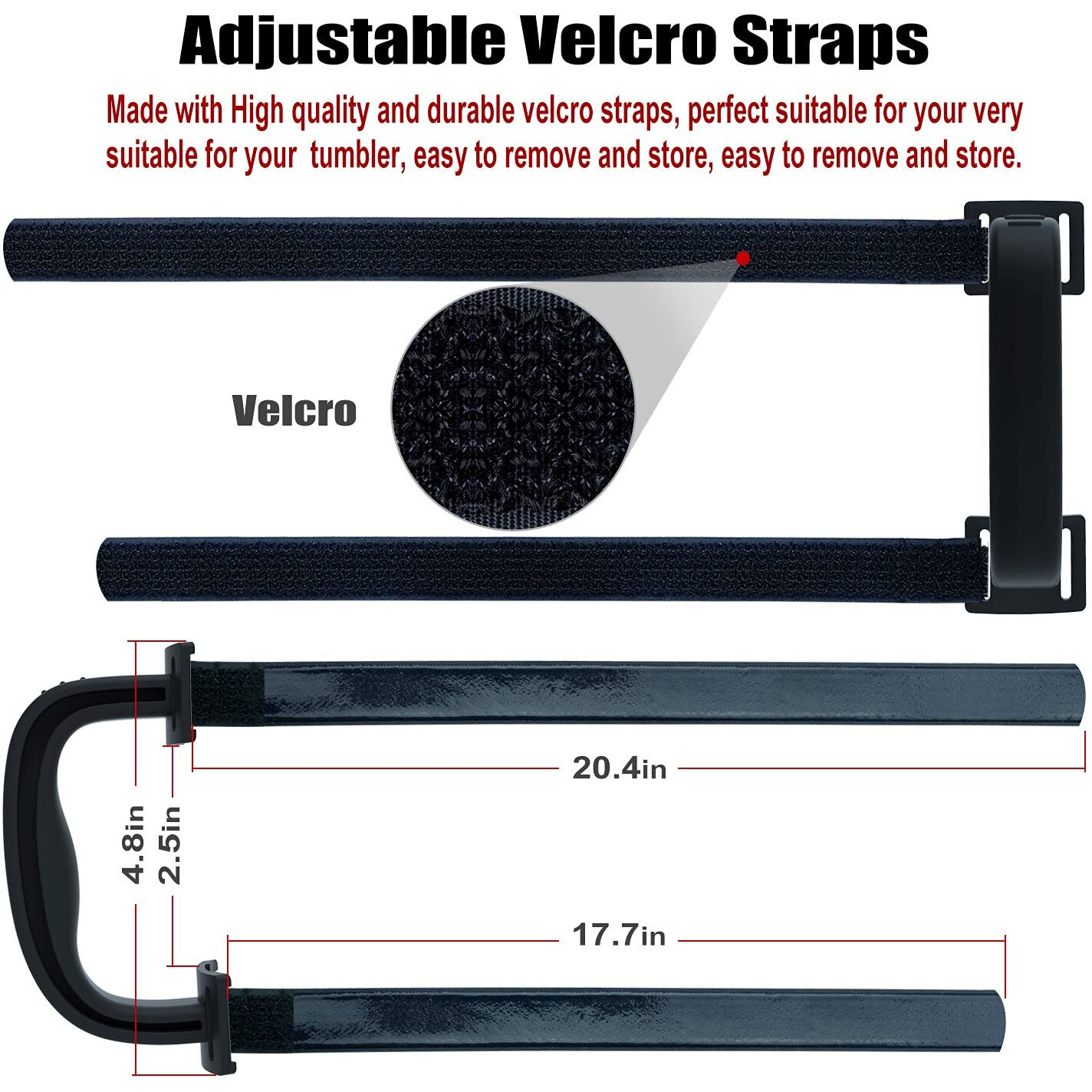 20 Oz 30 Oz 40 Oz Tumbler Handle Adjustable Fit For Yeti, Rtic, Ozark Trail, Travel Mug Cup, Sic, Rambler, And All Brands Tumbler Cup