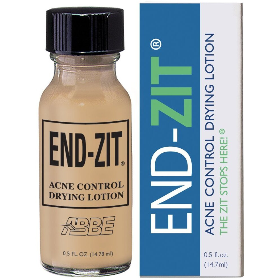 End-Zit Acne Control Drying Lotion (Medium/Dark), 0.5 Ounce