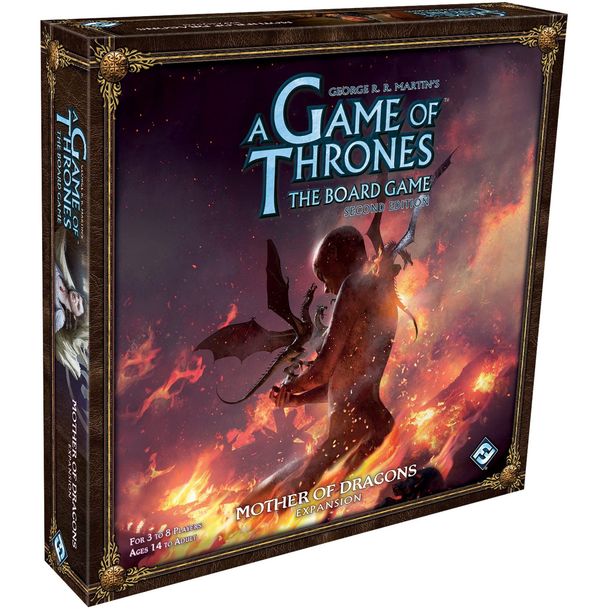 A Game Of Thrones The Board Game Mother Of Dragons Expansion Strategy Game For Kids & Adults, Ages 14+, 3-8 Players, 2-4 Hour Playtime, Made By Fantasy Flight Games
