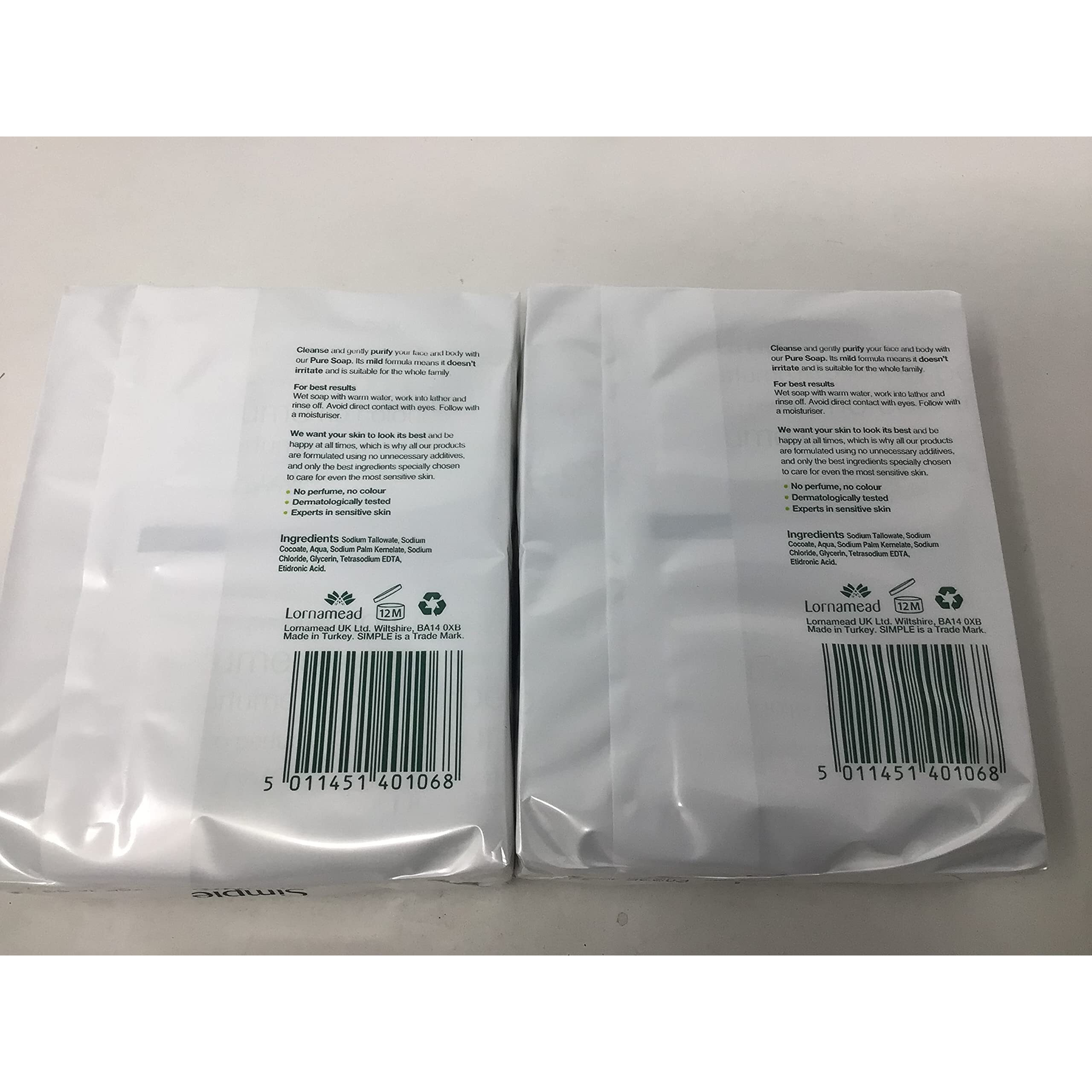 Simple 2-Pack Pure Soap For Sensitive Skin For Women