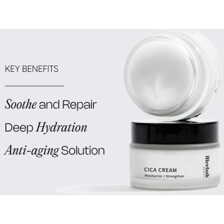 Meebak Cica Cream | Korean Face Moisturizer For Sensitive Skin, Anti-Aging Night Cream With Retinol, Peptides, Hyaluronic Acid | Calming & Repairing Skin | 50Ml, 1.7Fl Oz