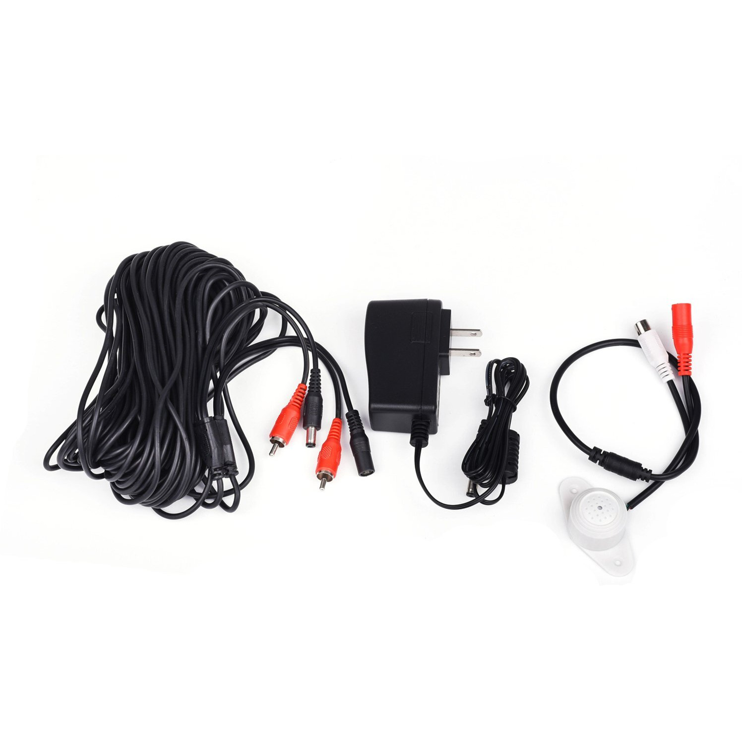 Tonton High Sensitive Weatherproof Preamp Microphone Audio Pickup Device Sound Voice Pickup Kit With 60 Feet Cable And Power Supply For Cctv Surveillance Camera System