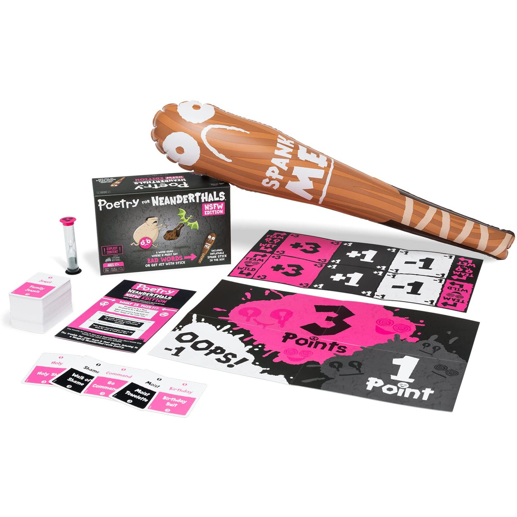 Exploding Kittens Presents Poetry For Neanderthals Nsfw Edition - Adult Party Games, Card Games For Adults & Teens, Hilarious Outdoor Games For Friends, Competitive Word Guessing Fun Games For Adults