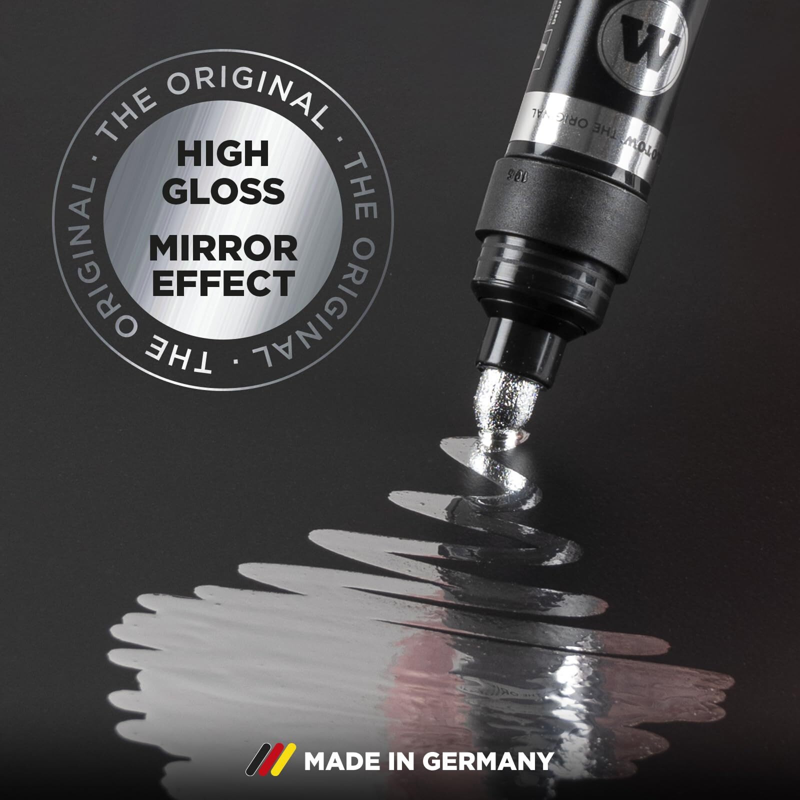 Molotow Liquid Chrome Alcohol-Based Refill, 30Ml Bottle, 1 Each