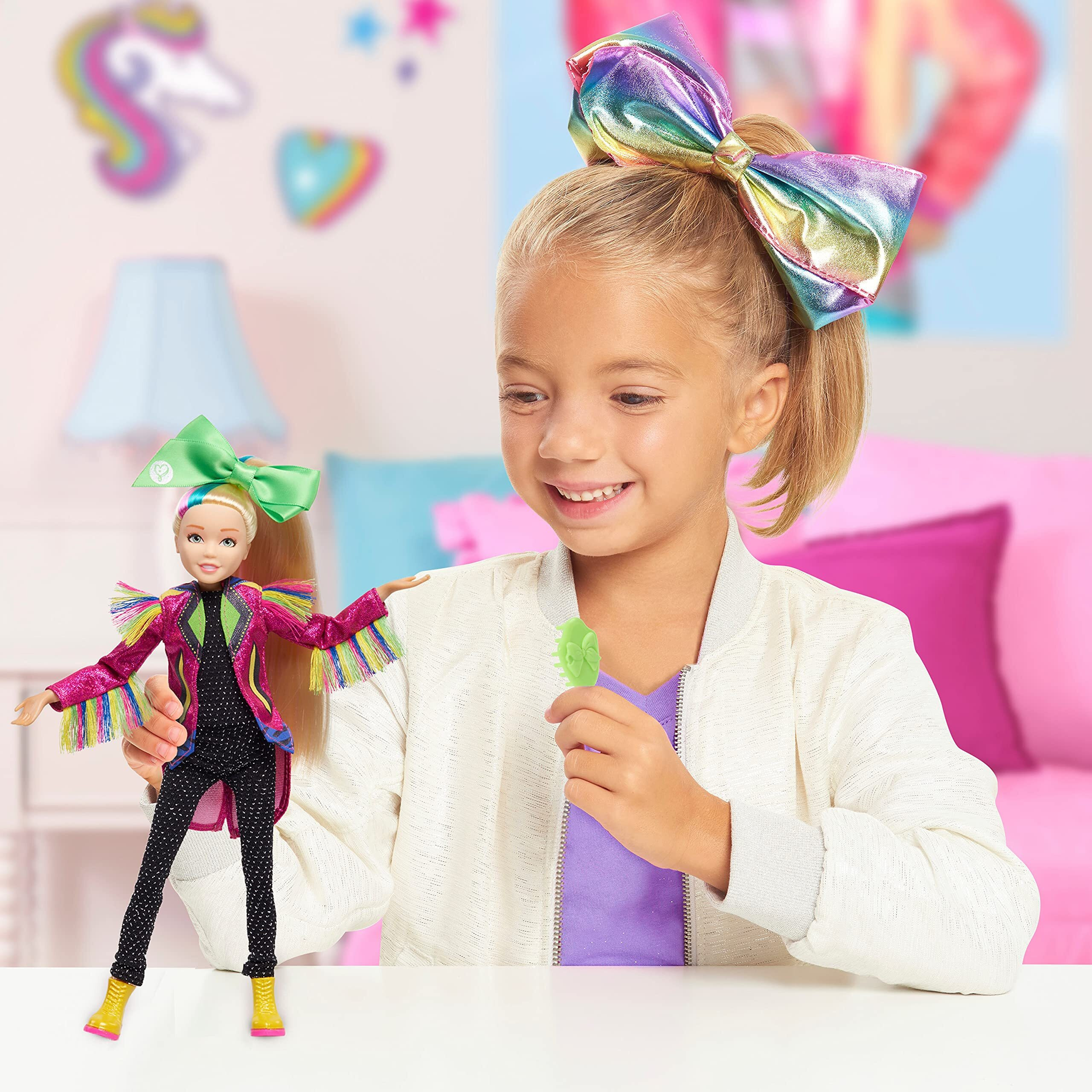 Jojo Siwa 10 Inch Singing Doll, Sings Hit Song Titled &quotNon-Stop", Pink Jacket With Rainbow Fringe, Kids Toys For Ages 6Up By Just Play