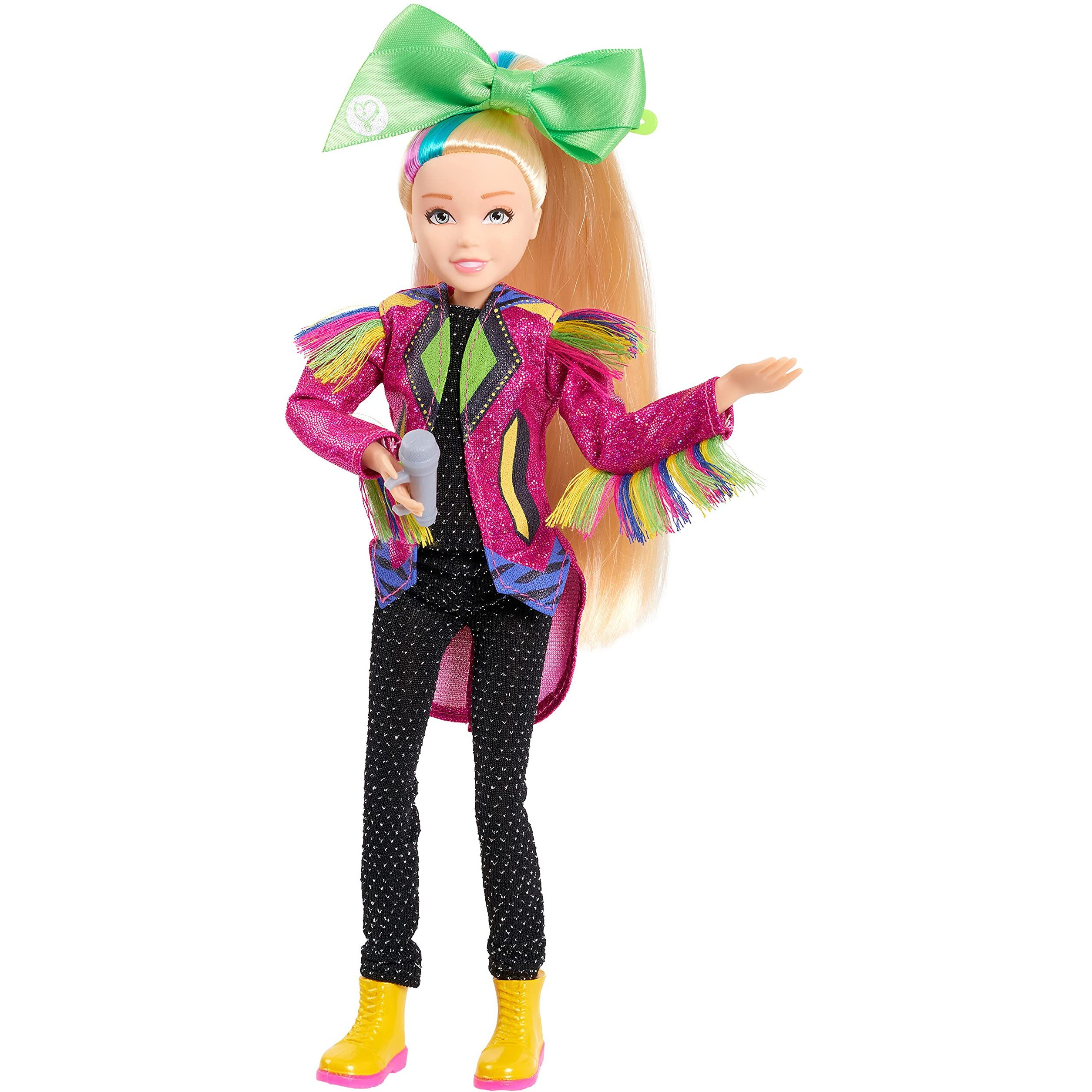 Jojo Siwa 10 Inch Singing Doll, Sings Hit Song Titled &quotNon-Stop", Pink Jacket With Rainbow Fringe, Kids Toys For Ages 6Up By Just Play