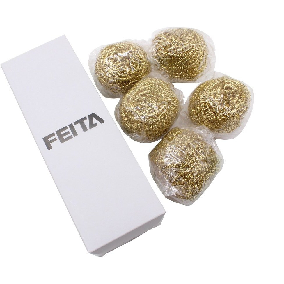 Feita Solder Tip Cleaning Brass Wire Replacement For Soldering Iron Station Tip Cleaner - 5 Packs