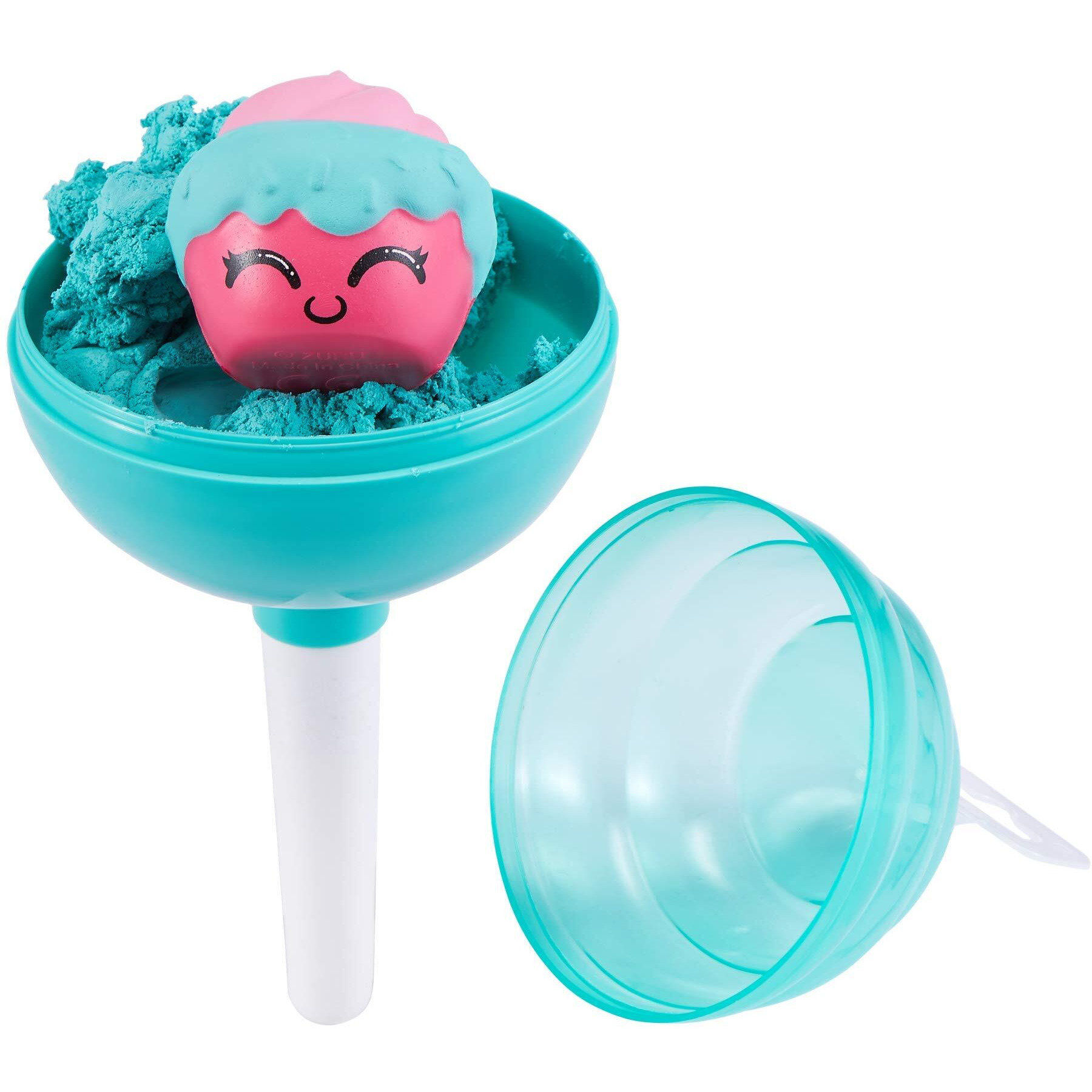Oosh Slime Cotton Candy Cuties Series 2 By Zuru (Purple) Scented, Squishy, Fluffy, Soft, Stretchy, Stress Relief, Party Favors, Non-Stick With Collectible Cutie Slow Rise Toy