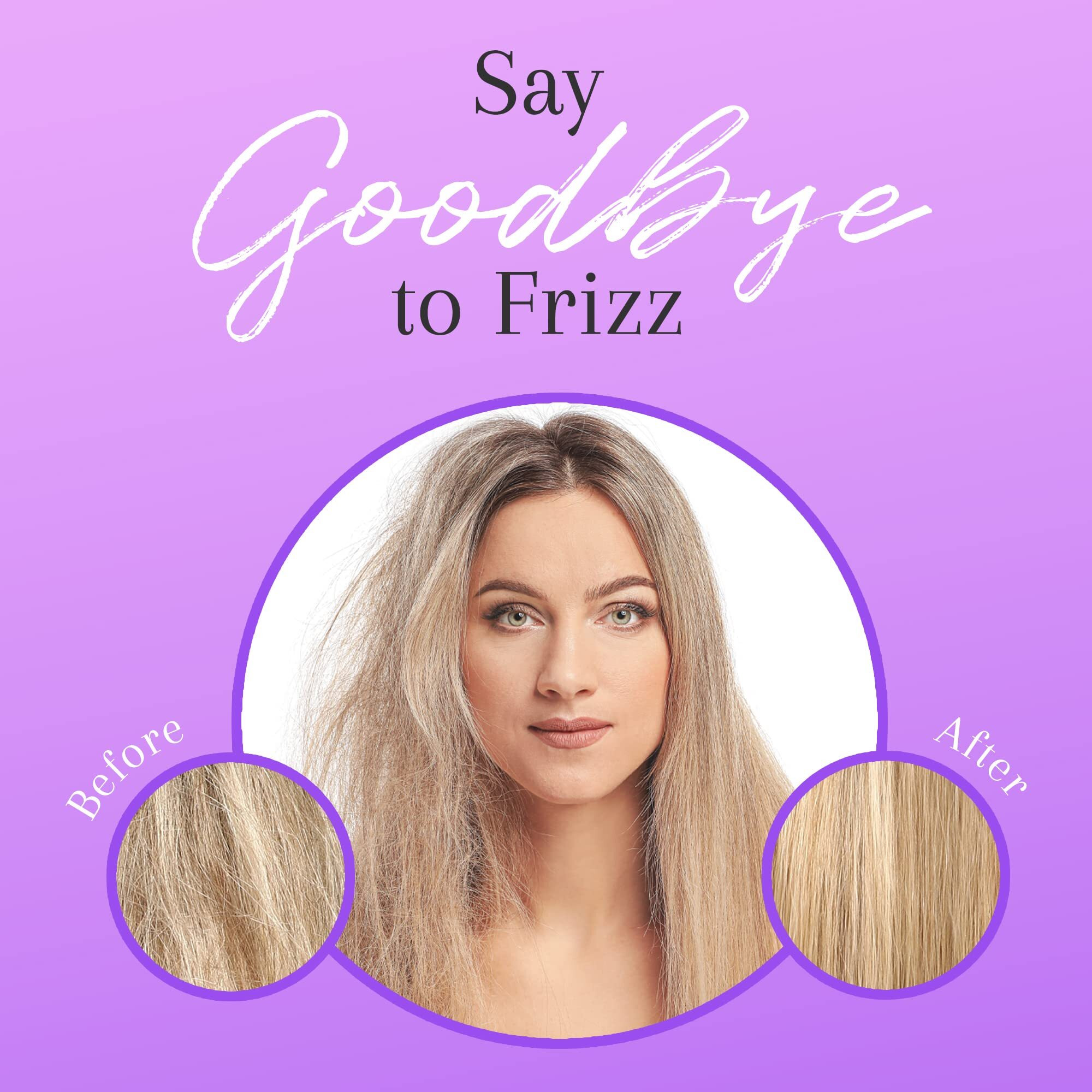 Lisap Ultimate Straight Fluid, Frizz-Smoothening Spray With Heat Protection For All Hair Types