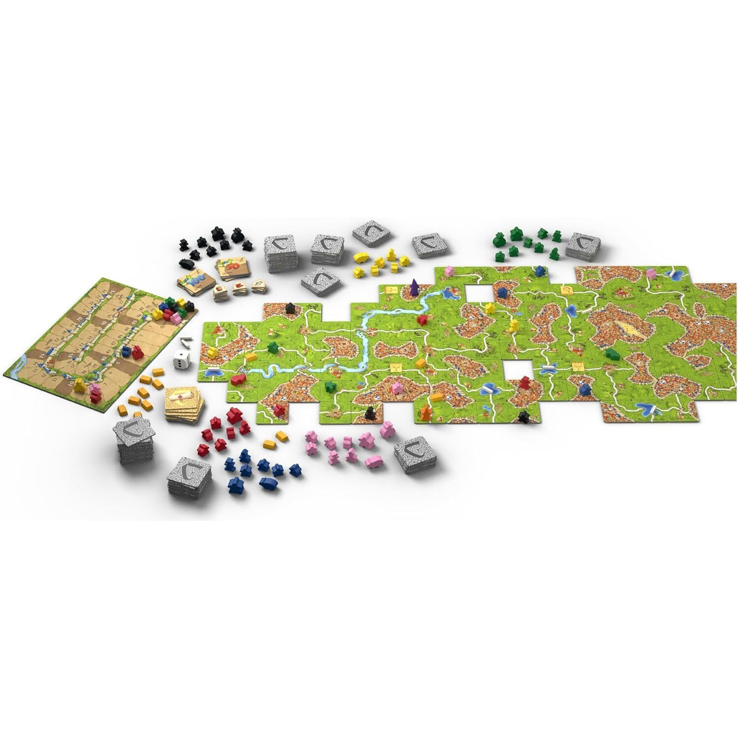 Carcassonne Board Game Big Box (2022 Edition) - Complete Base Game And 11 Expansions For Ultimate Variety Medieval Strategy Game For Kids And Adults, Ages 7+, 2-6 Players, Made By Z-Man Games