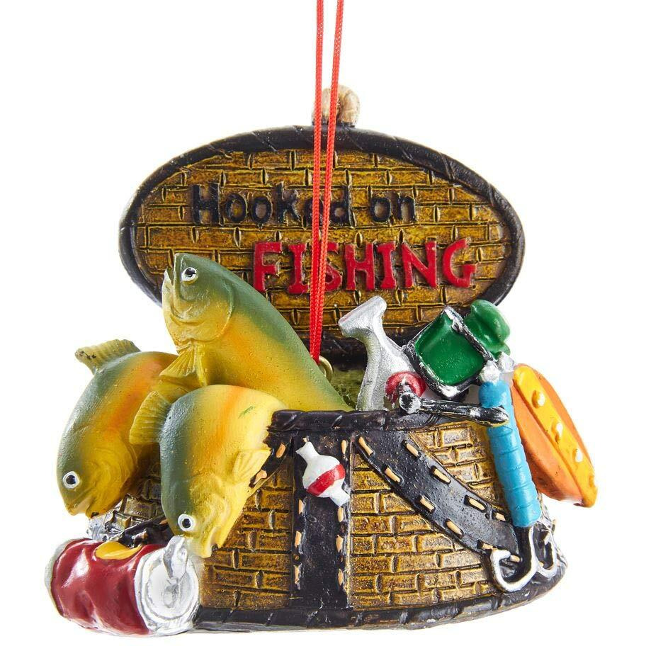 Fishing Basket Christmas Tree Ornament J8552
