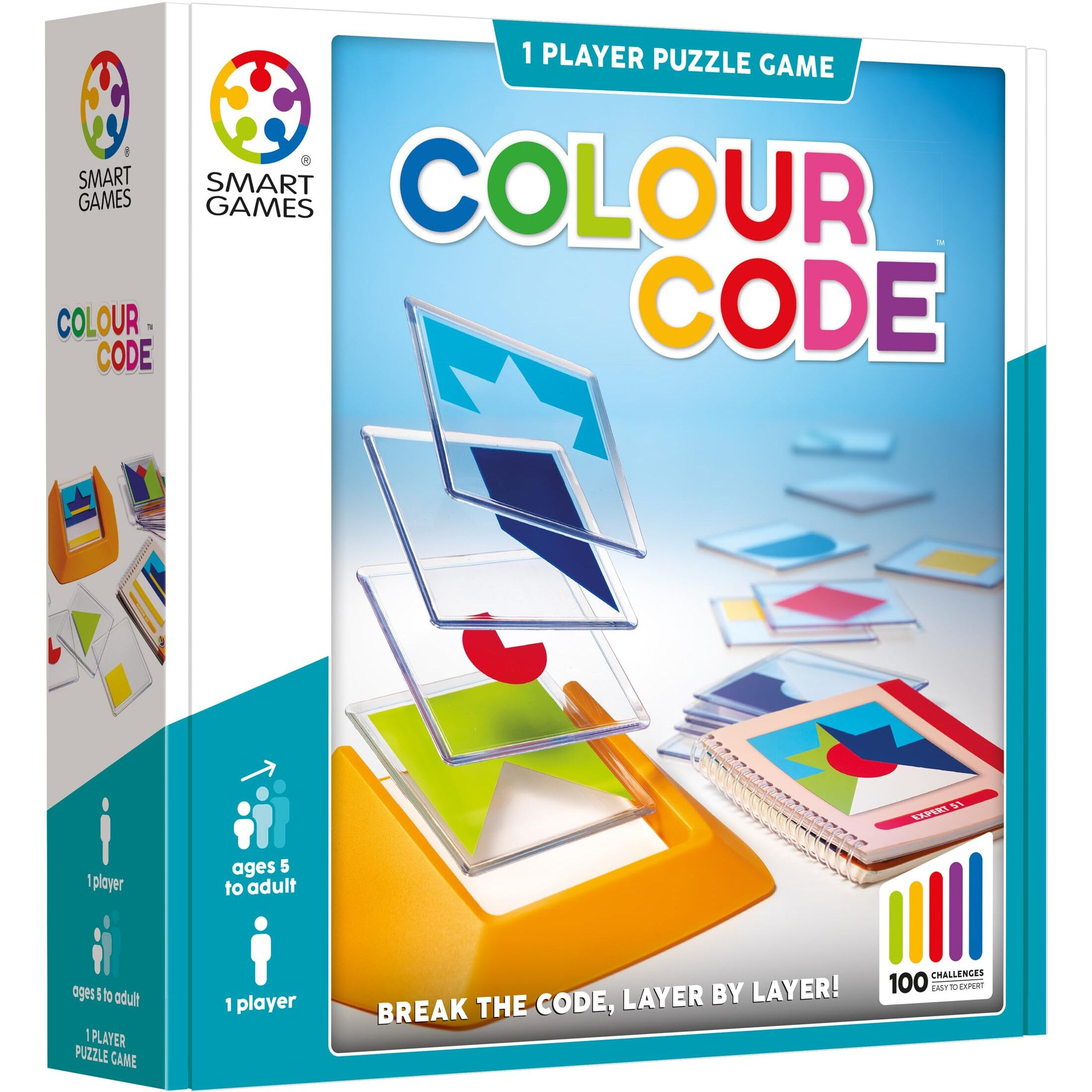Smartgames Color Code Cognitive Skill-Building Puzzle Game Featuring 100 Challenges For Ages 5 - Adult