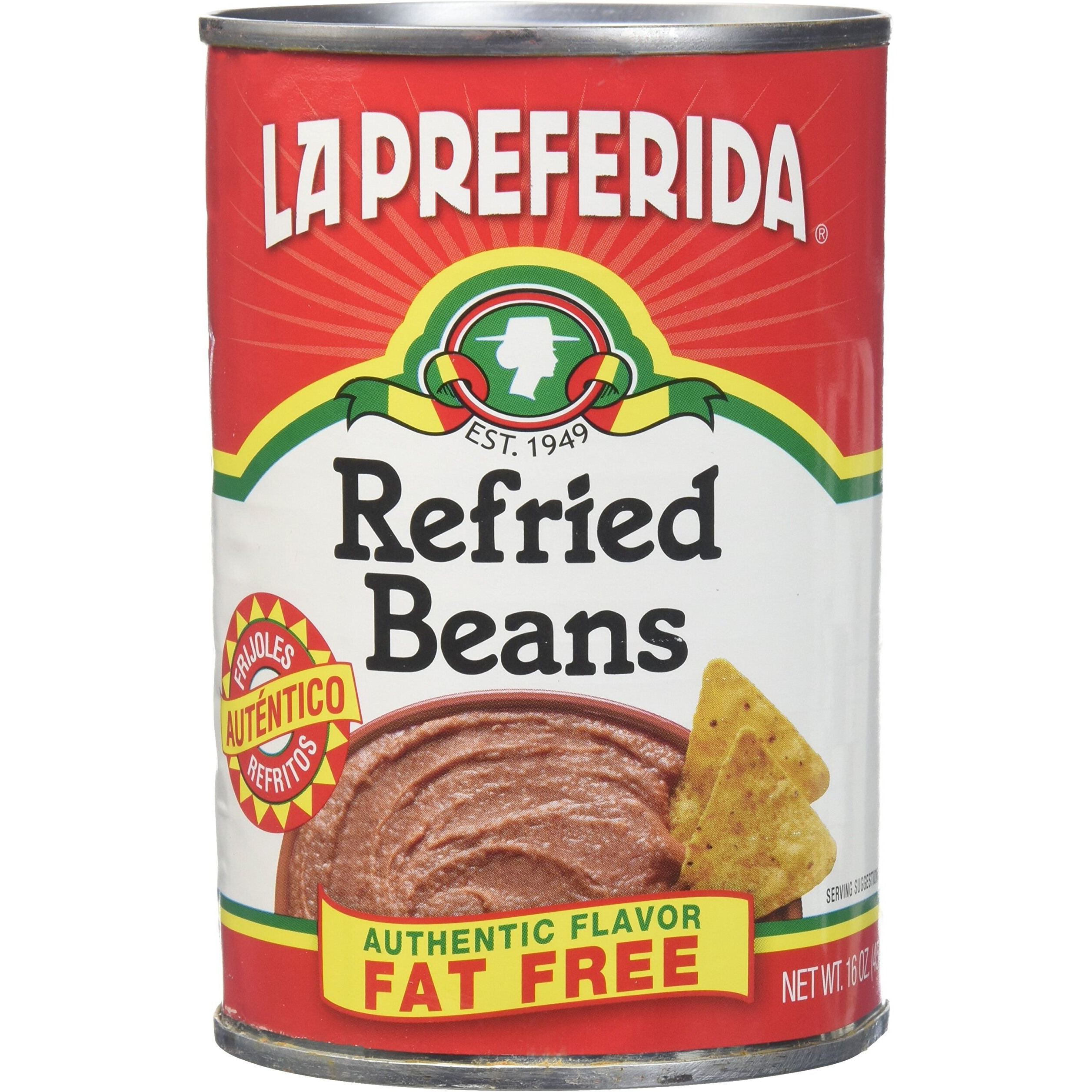 La Preferida Refried Beans Fat Free, 16-Ounce (Pack Of 12)