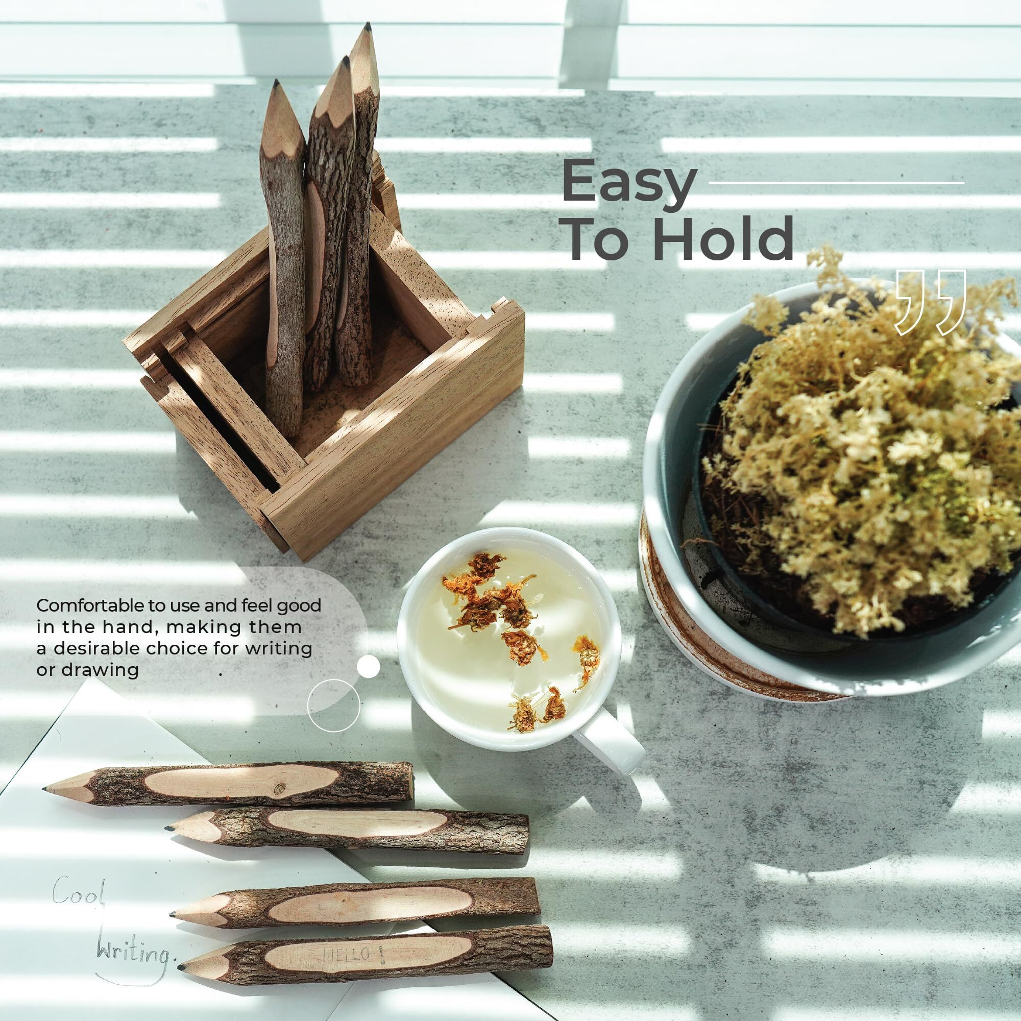 Bsiri Pencil Wood Favors Of Graphite Wooden Tree Rustic Twig Pencils Birch Of 12 Camping Lumberjack Decorations Party Supplies Novelty Gifts Bark Pencils Gifts (5 Inch Personalized)