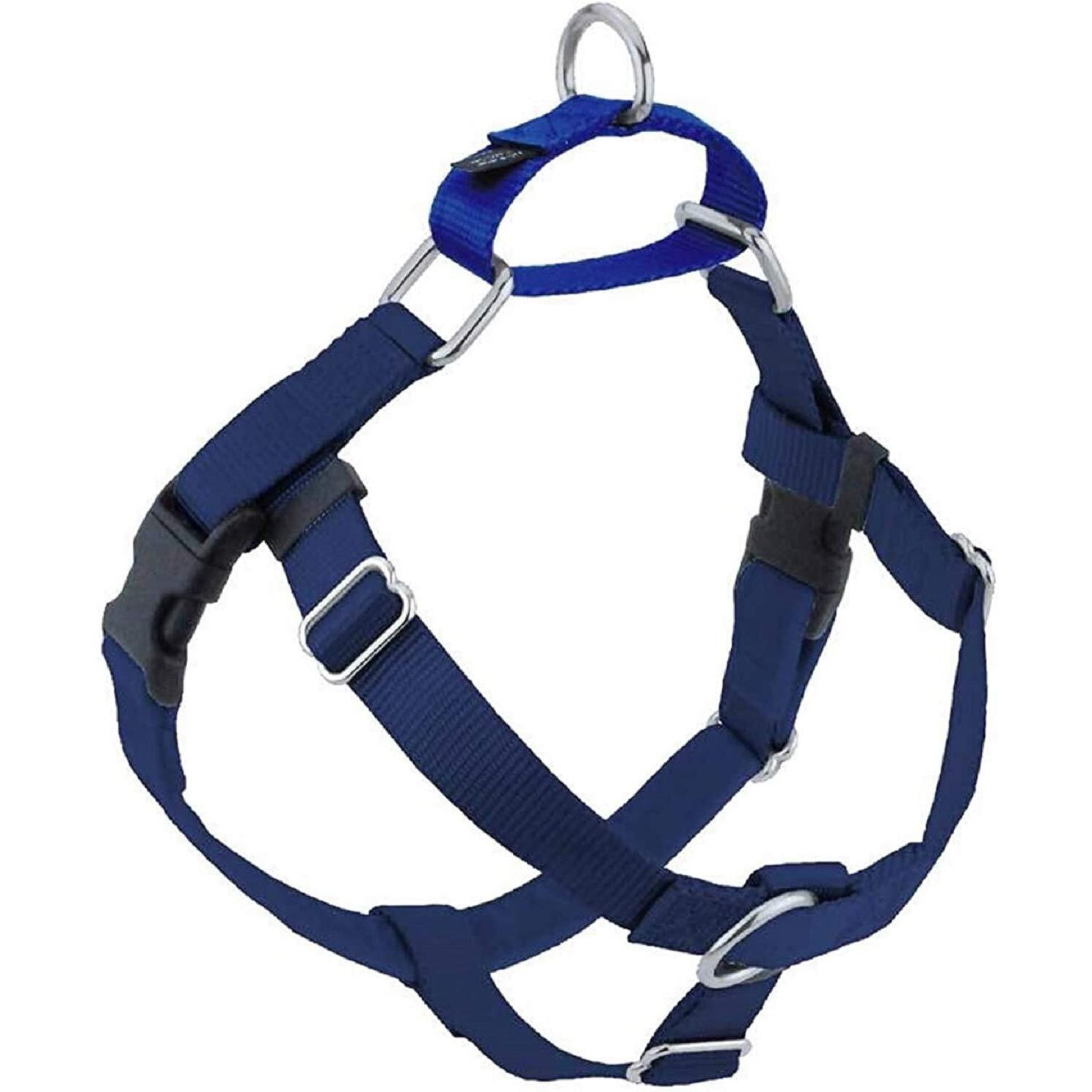 2 Hounds Design Freedom No Pull Dog Harness | Adjustable Gentle Comfortable Control For Easy Dog Walking | For Small Medium And Large Dogs | Made In Usa | Leash Not Included | 1" Xl Navy