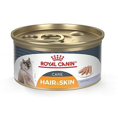 Royal Canin Feline Care Nutrition Hair & Skin Care Loaf In Sauce Canned Cat Food, 3 Oz Can (24-Count)
