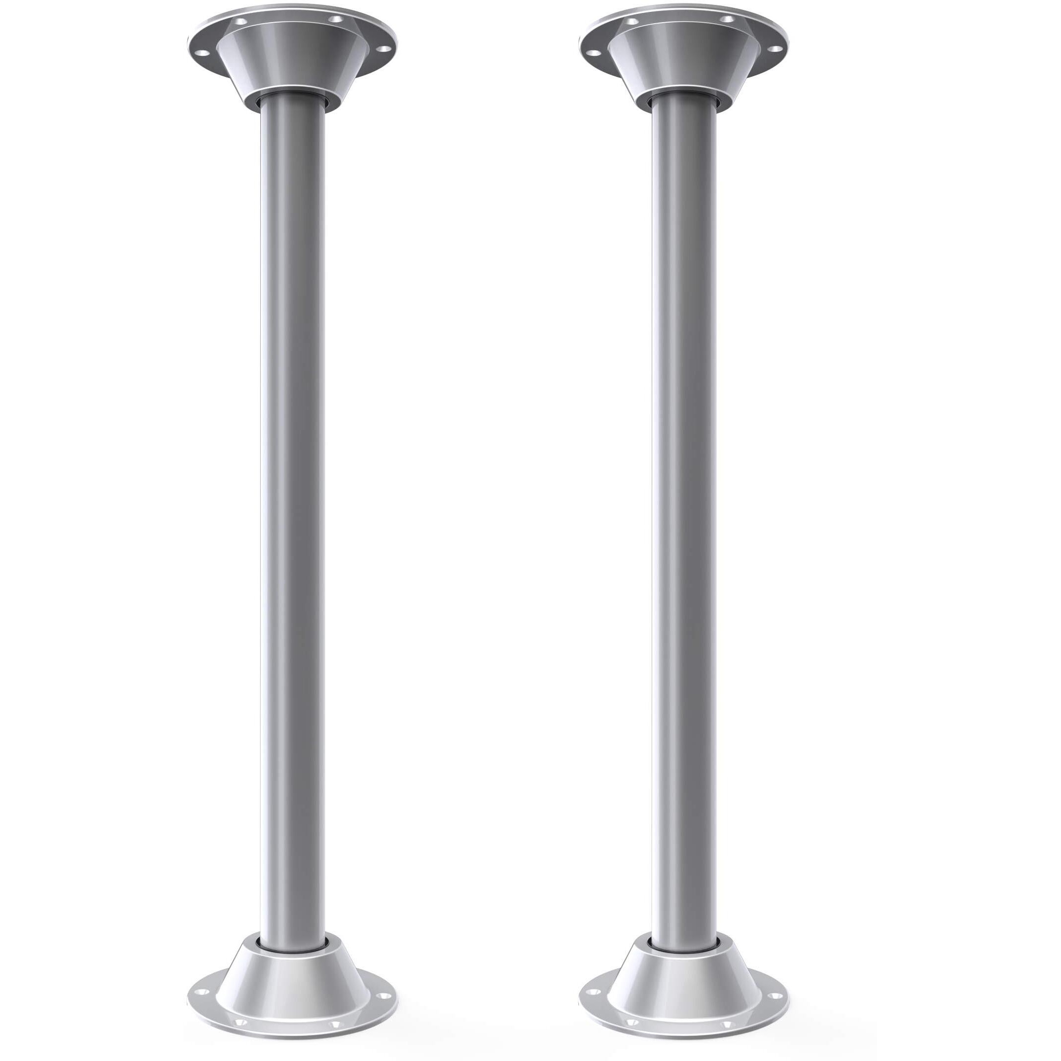 Manufacturers Select Itc Surfit Table Leg System For Rv Or Boat - Surface Mount Two Pack (Silver Powder Coated Finish 29 2Pk)