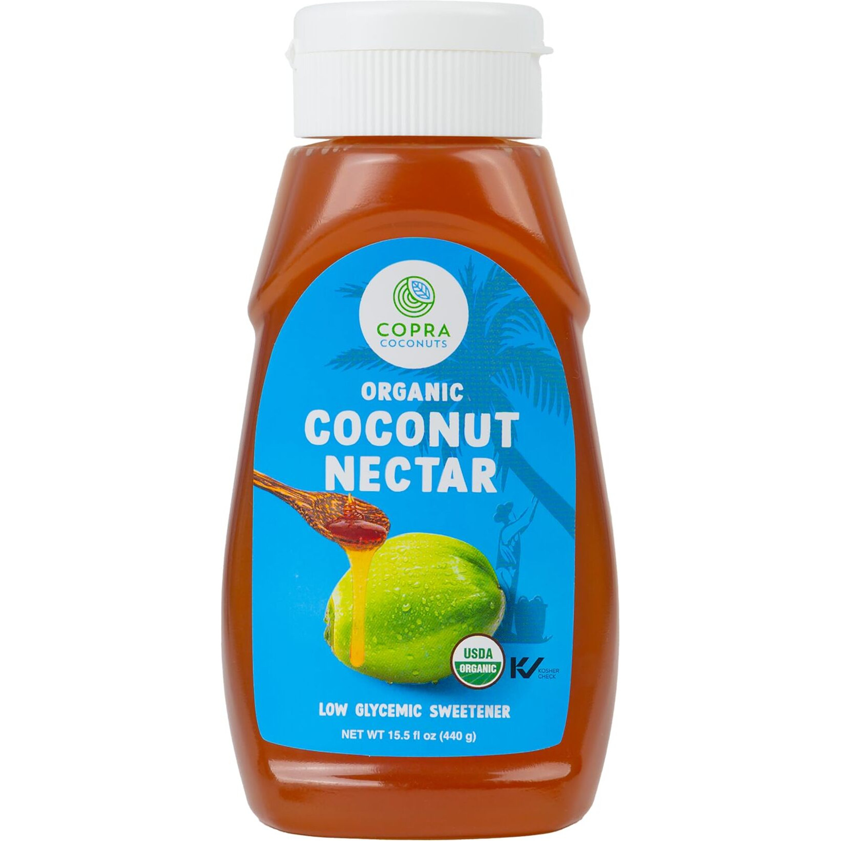 Copra Organic Coconut Nectar (Honey Substitute) | Sugar Substitute | Vegan, Gluten Free, Non-Gmo | 1 Unit X 15.5 Oz Bottle