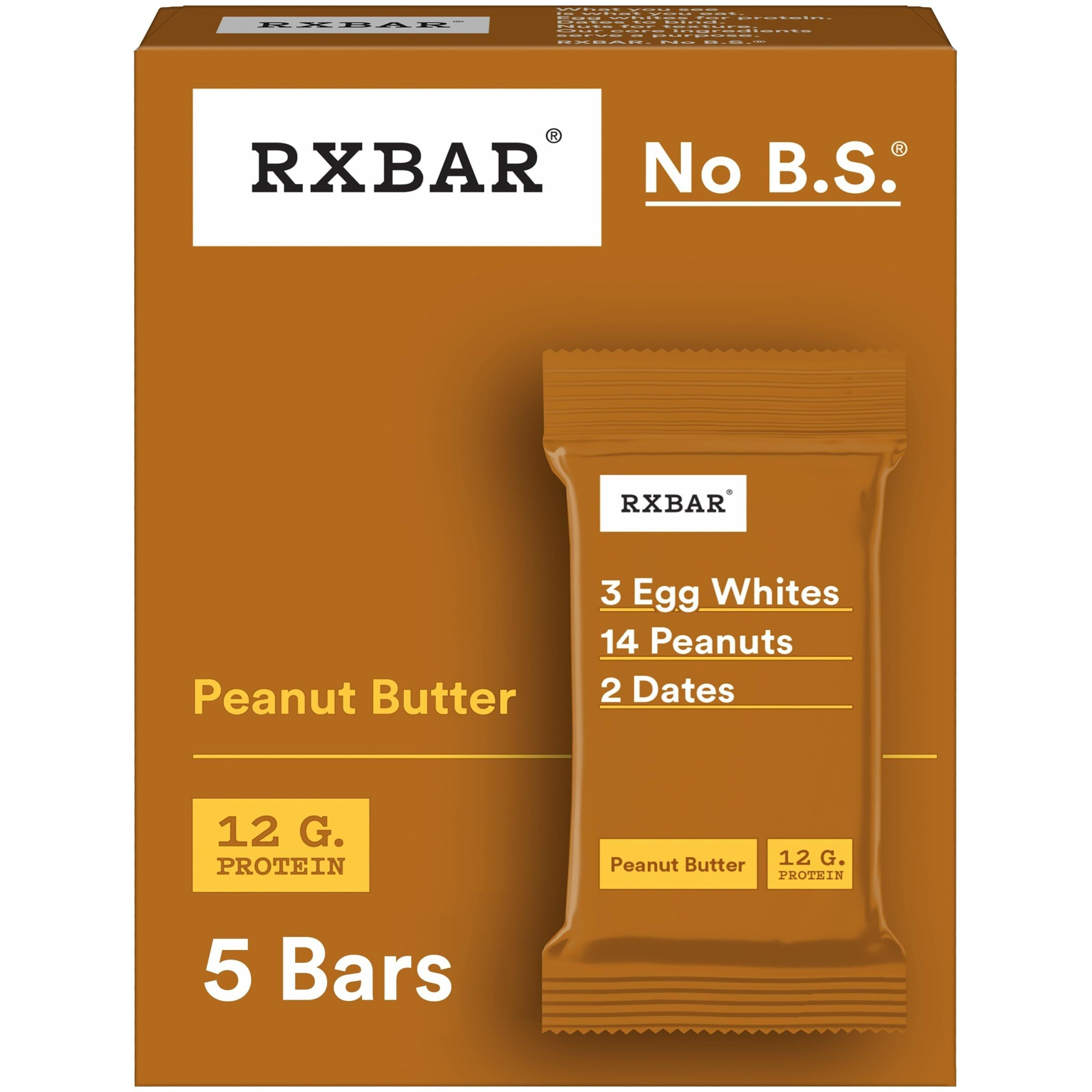 Rxbar Peanut Butter Protein Bar 5 Count, 1.8 Oz