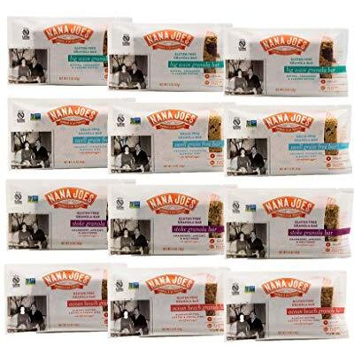 Nana Joes Granola Variety Bars  Handmade Gluten-Free Vegan Healthy Plant-Based Organic Whole Ingredients No Refined Sugar Or Preservatives  Superfood For Breakfast Lunch Dinner (12 Pack)