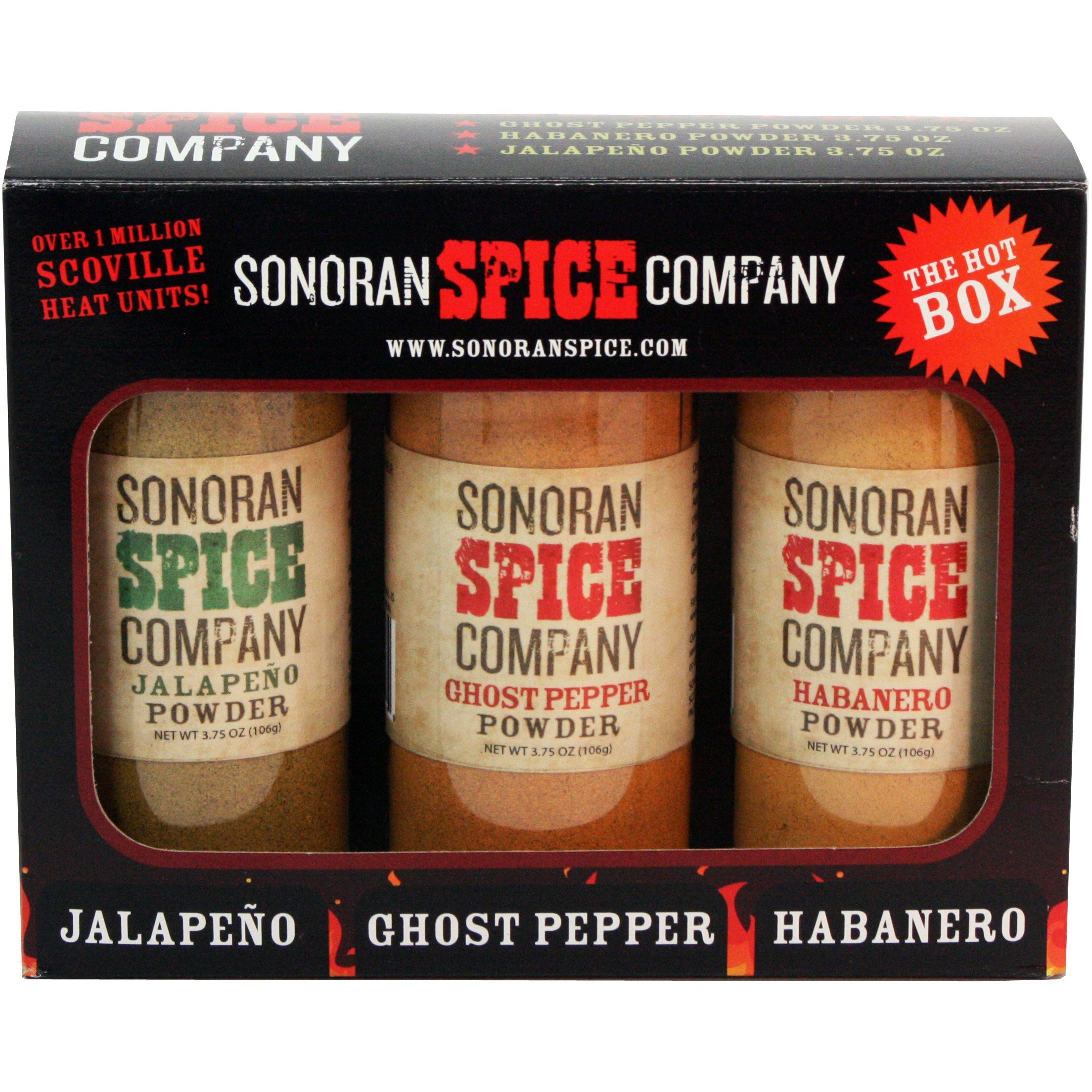 Ghost Pepper - Habanero - Jalapeno 3.75 Oz Powder Gift Box