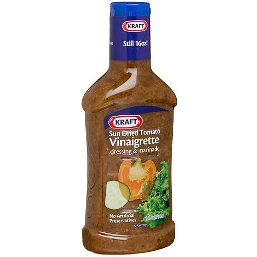 Kraft, Sun Dried Tomato Vinaigrette Dressing, 16Oz Bottle (Pack Of 3)