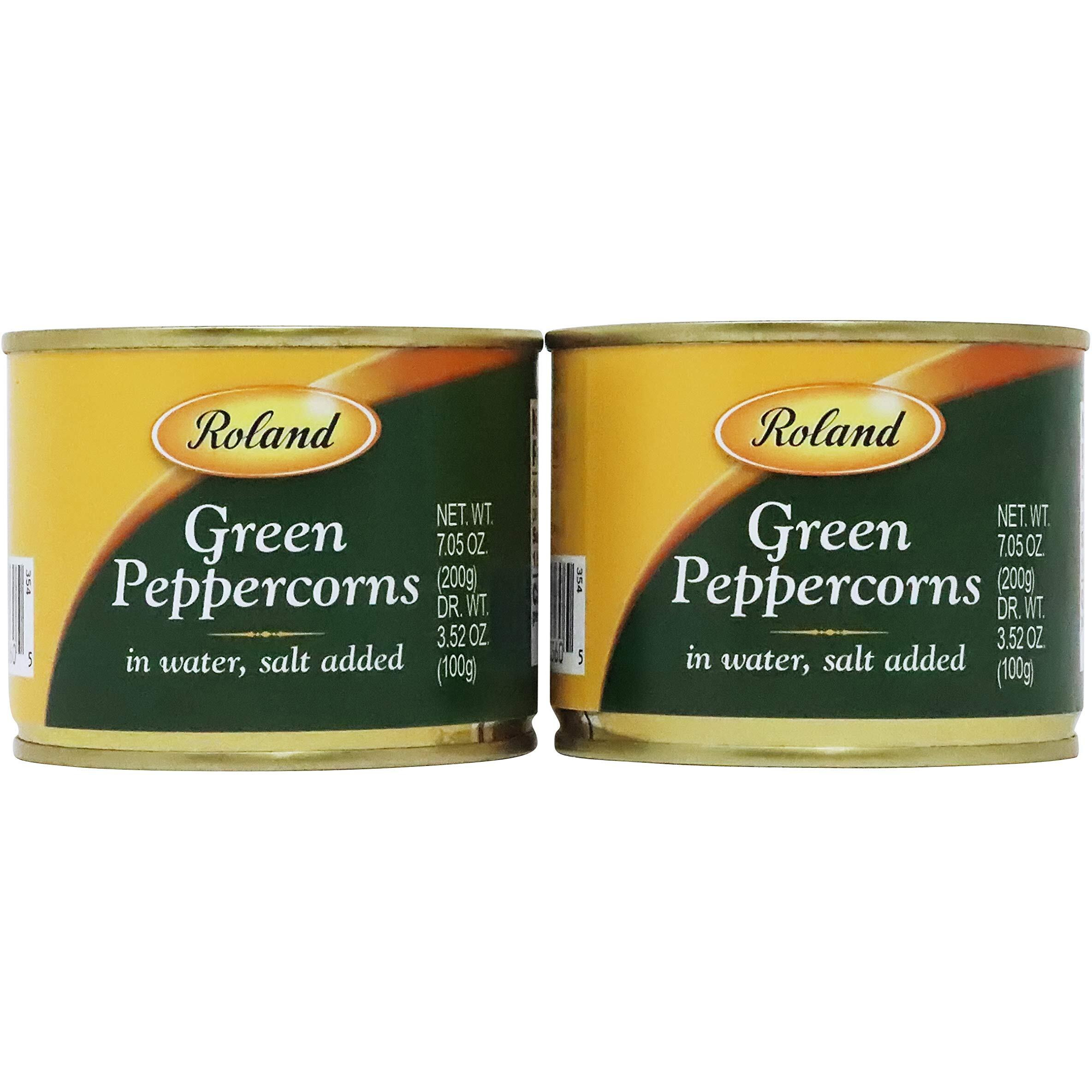 Green Peppercorns In Brine By Roland (3.5 Ounce) 2 Pack